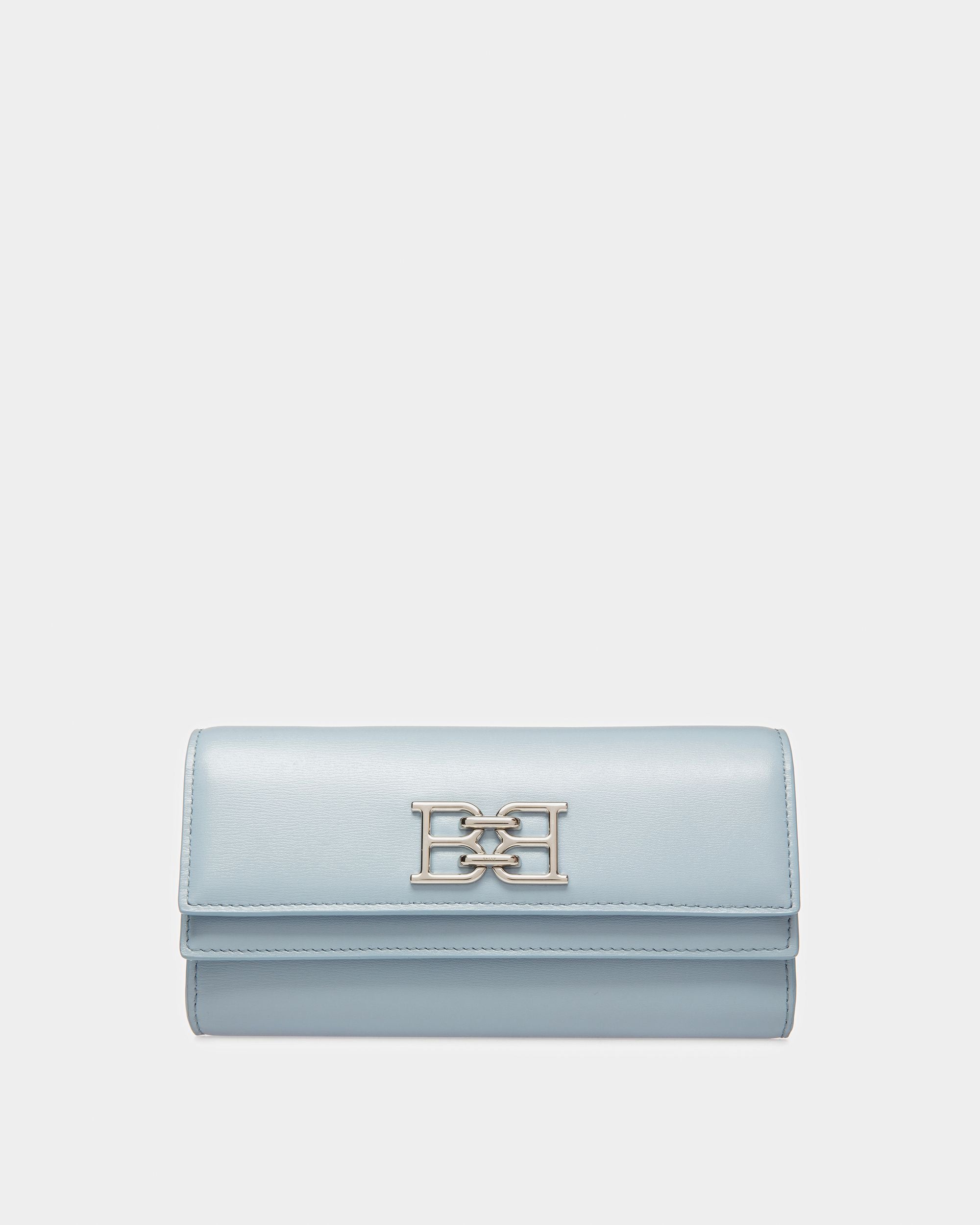 Byanca Portefeuille De Voyage En Cuir Bleu Clair - Femme - Bally - 01