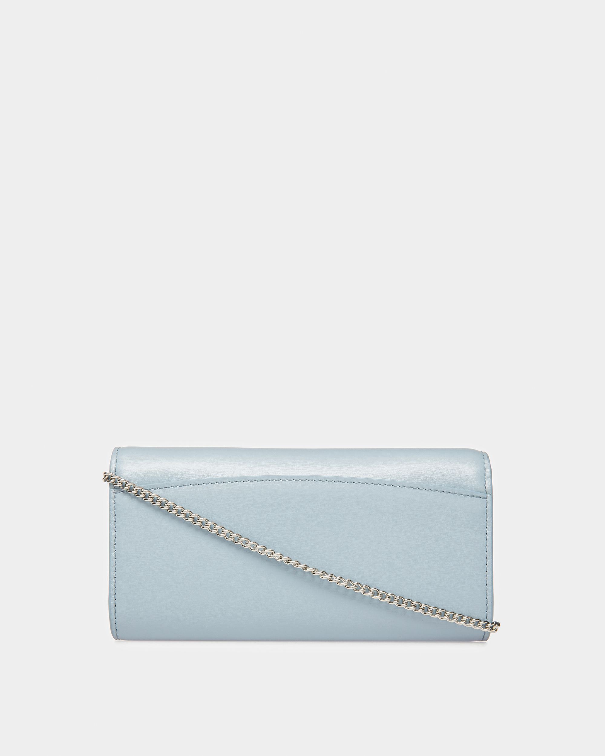 Byanca Portefeuille De Voyage En Cuir Bleu Clair - Femme - Bally - 02