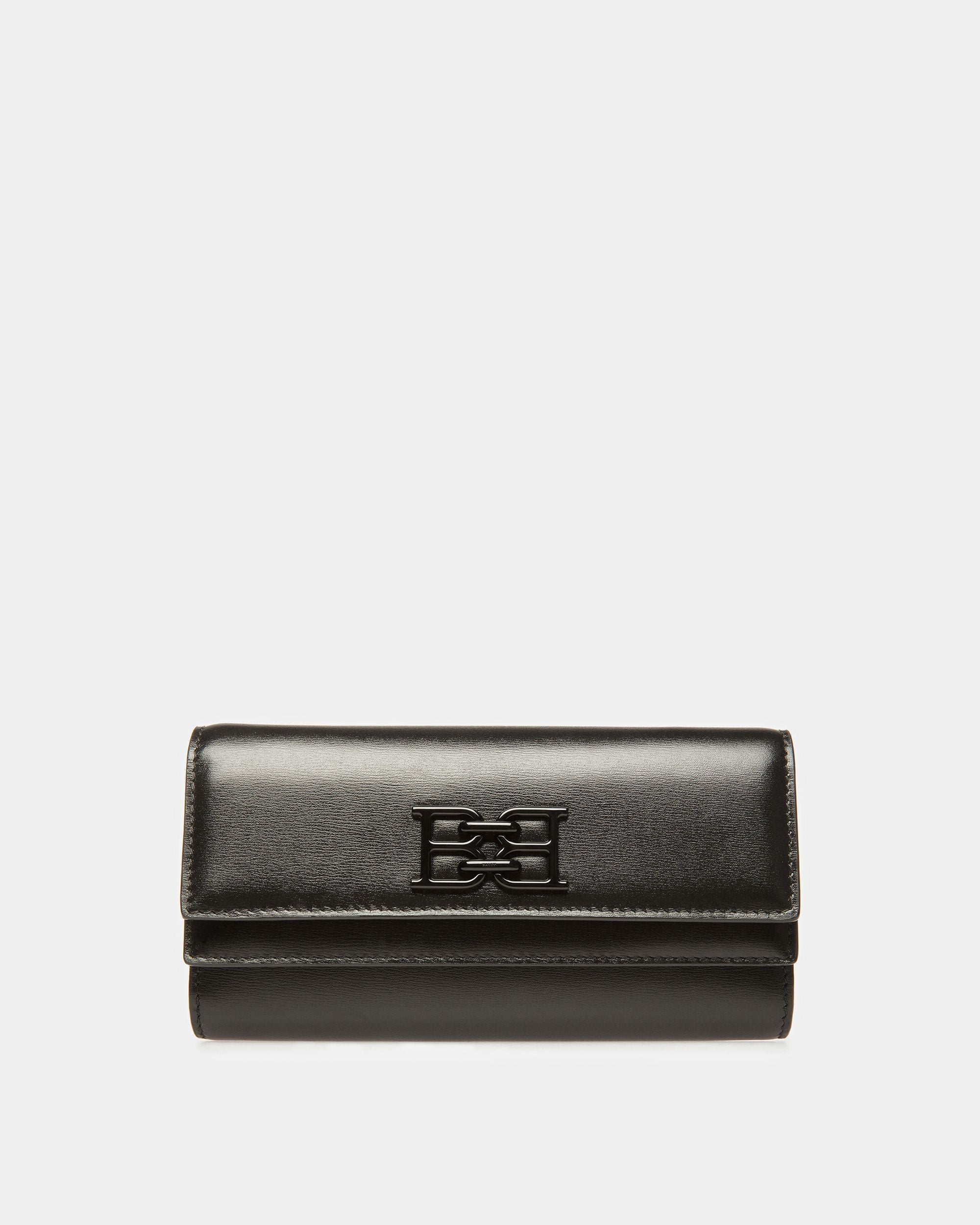 Byanca Portefeuille De Voyage En Cuir Noir - Femme - Bally - 01