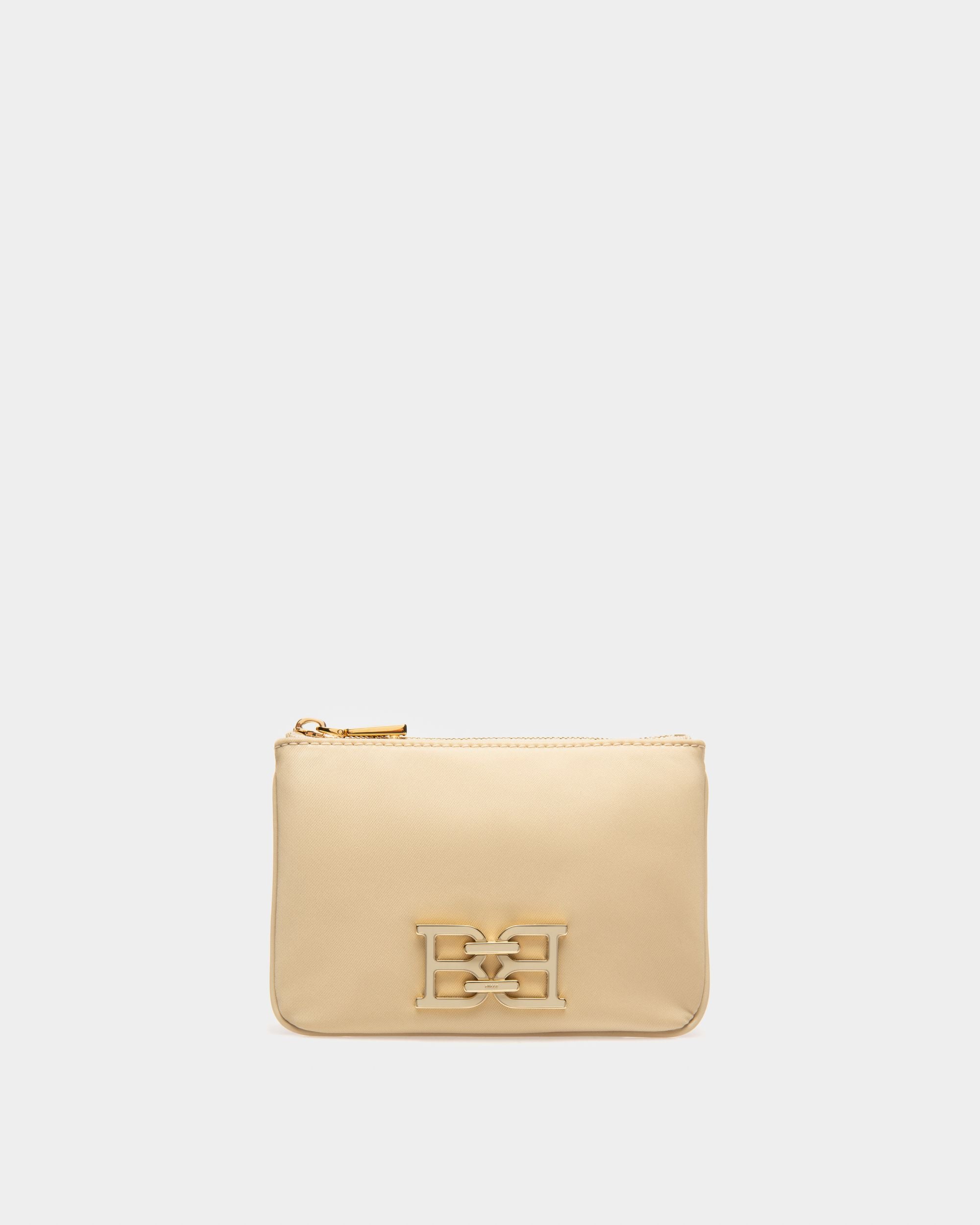 Evod Portefeuille En Nylon Et Cuir Recyclés Beige Clair - Femme - Bally - 01