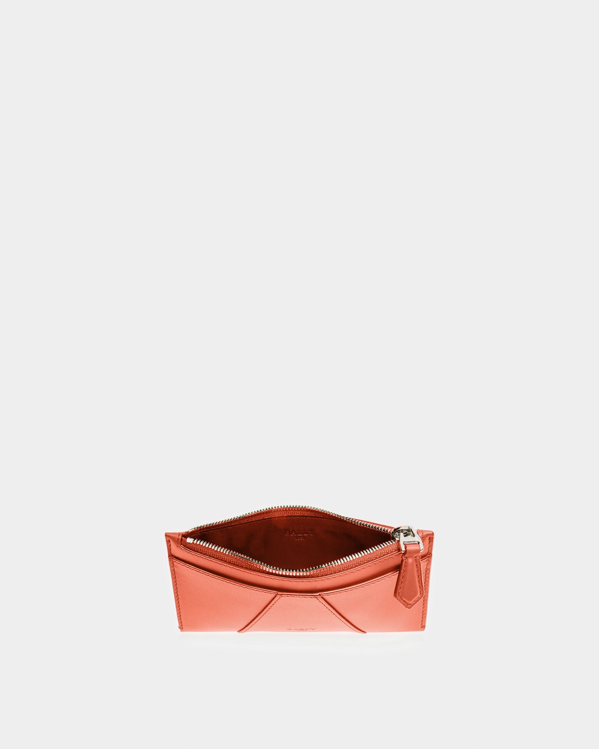 Adley Portefeuille En Cuir Orange - Femme - Bally - 03
