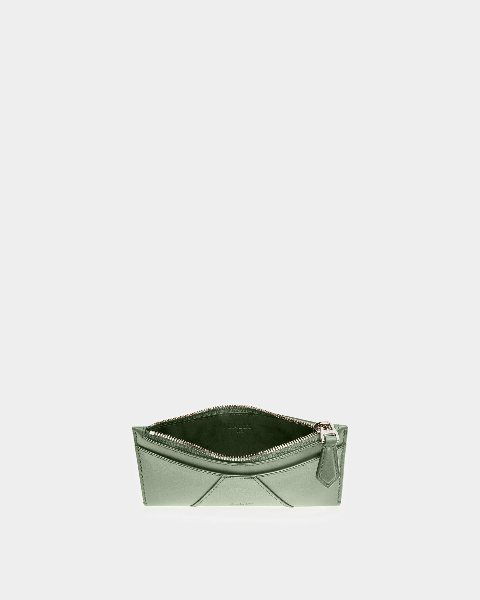 Adley Portefeuille En Cuir Vert Sauge - Femme - Bally - 03