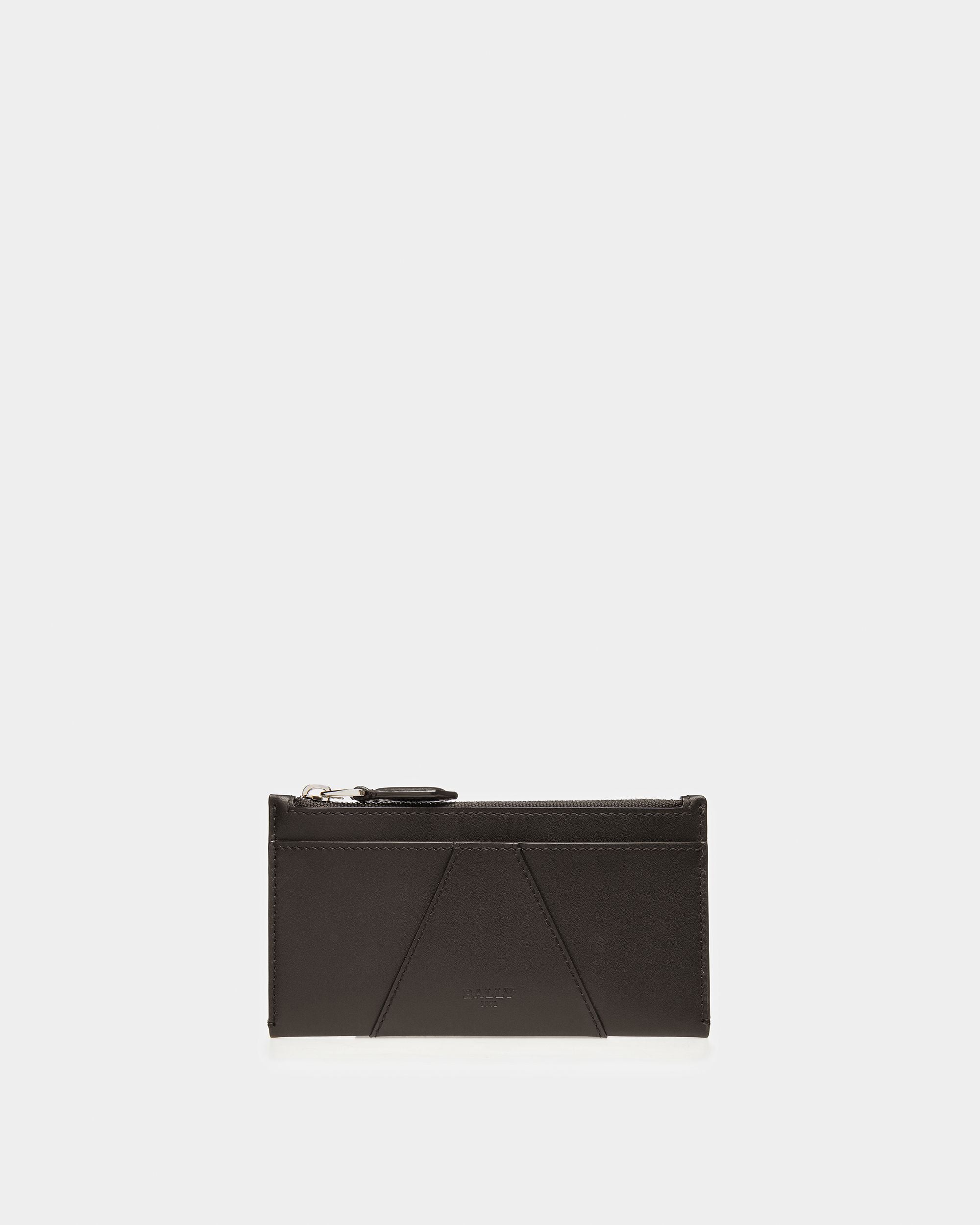 Adley Portefeuille En Cuir Noir - Femme - Bally - 01