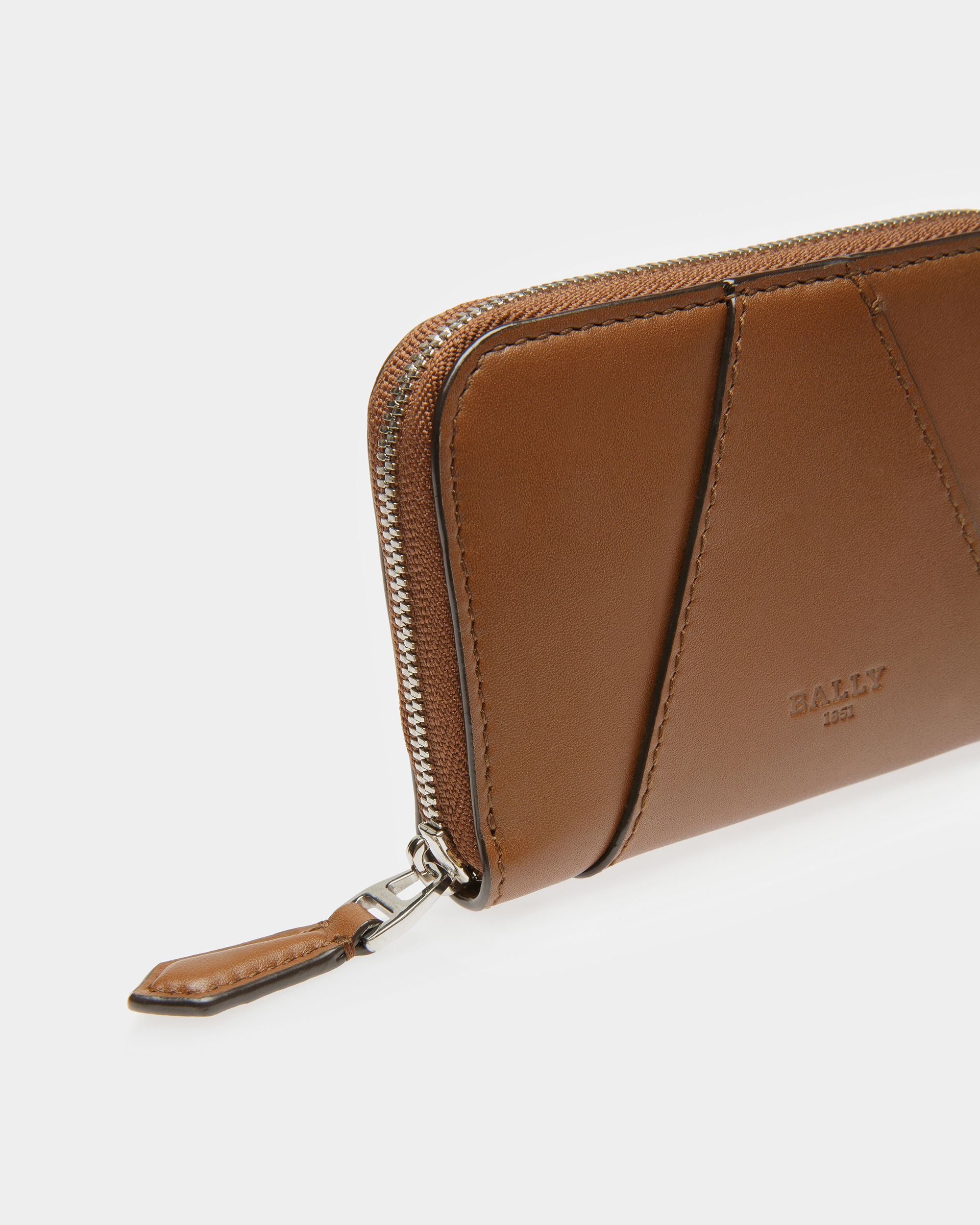 Angye Portefeuille En Cuir Marron - Femme - Bally - 04