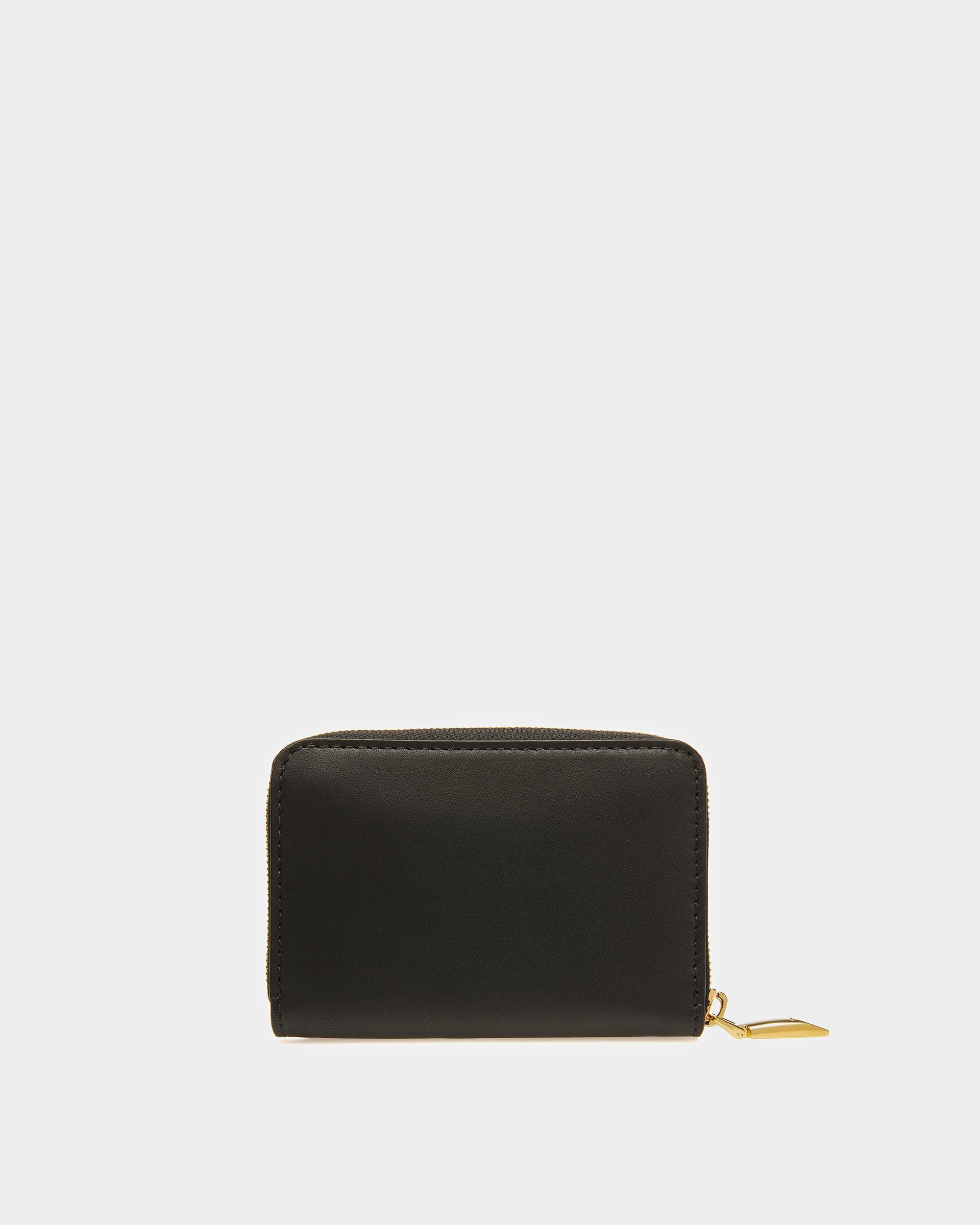 Portefeuille Porte-Cartes / Porte-Monnaie Emblem En Cuir Noir - Femme - Bally - 02