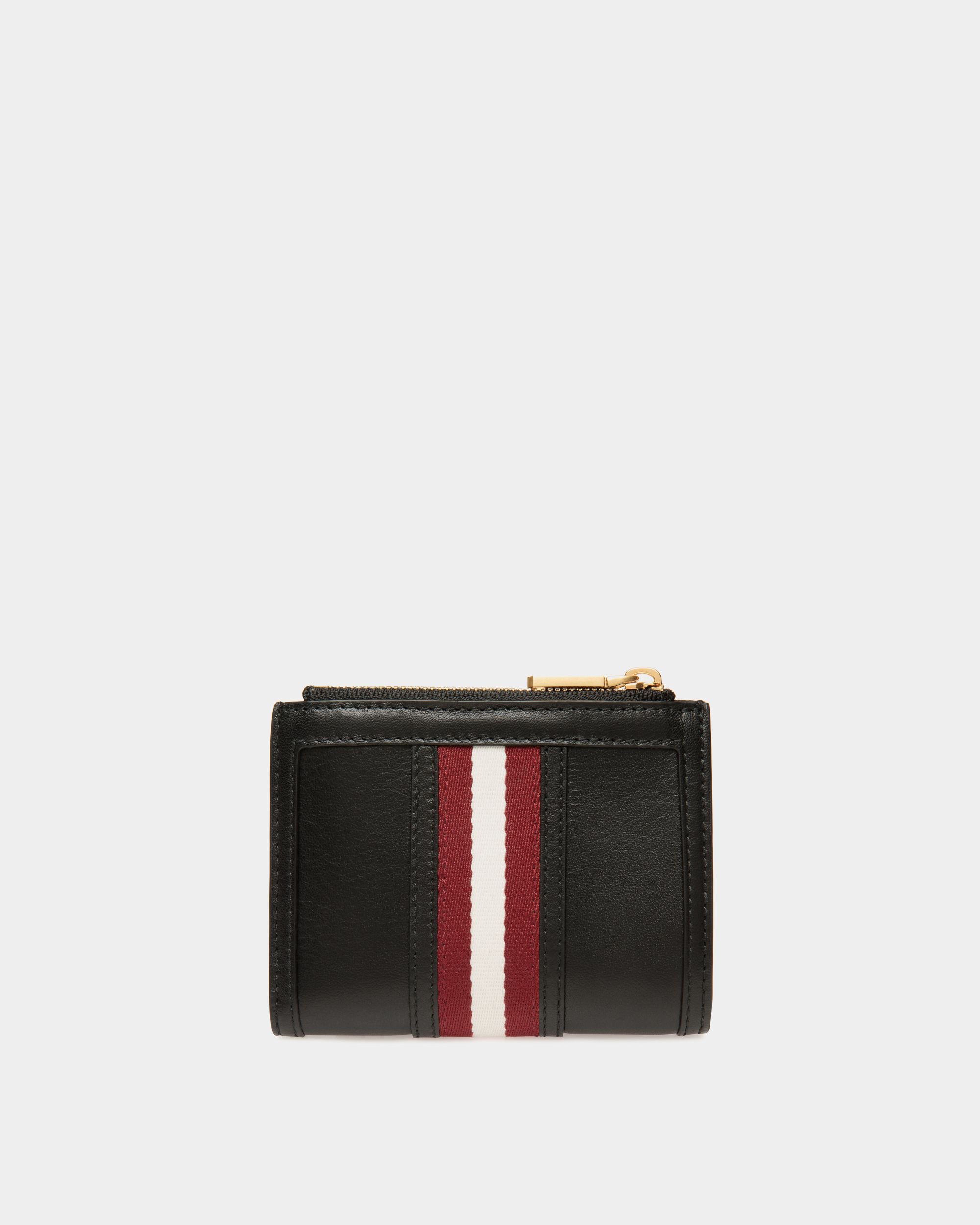Portefeuille Code En Cuir Noir - Femme - Bally - 02