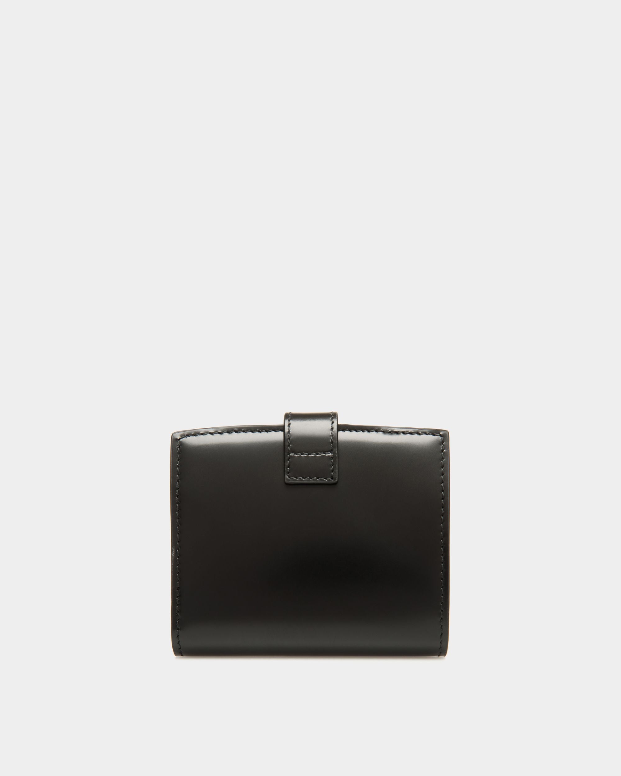 Portefeuille Ollam En Cuir Brossé Noir - Femme - Bally - 02