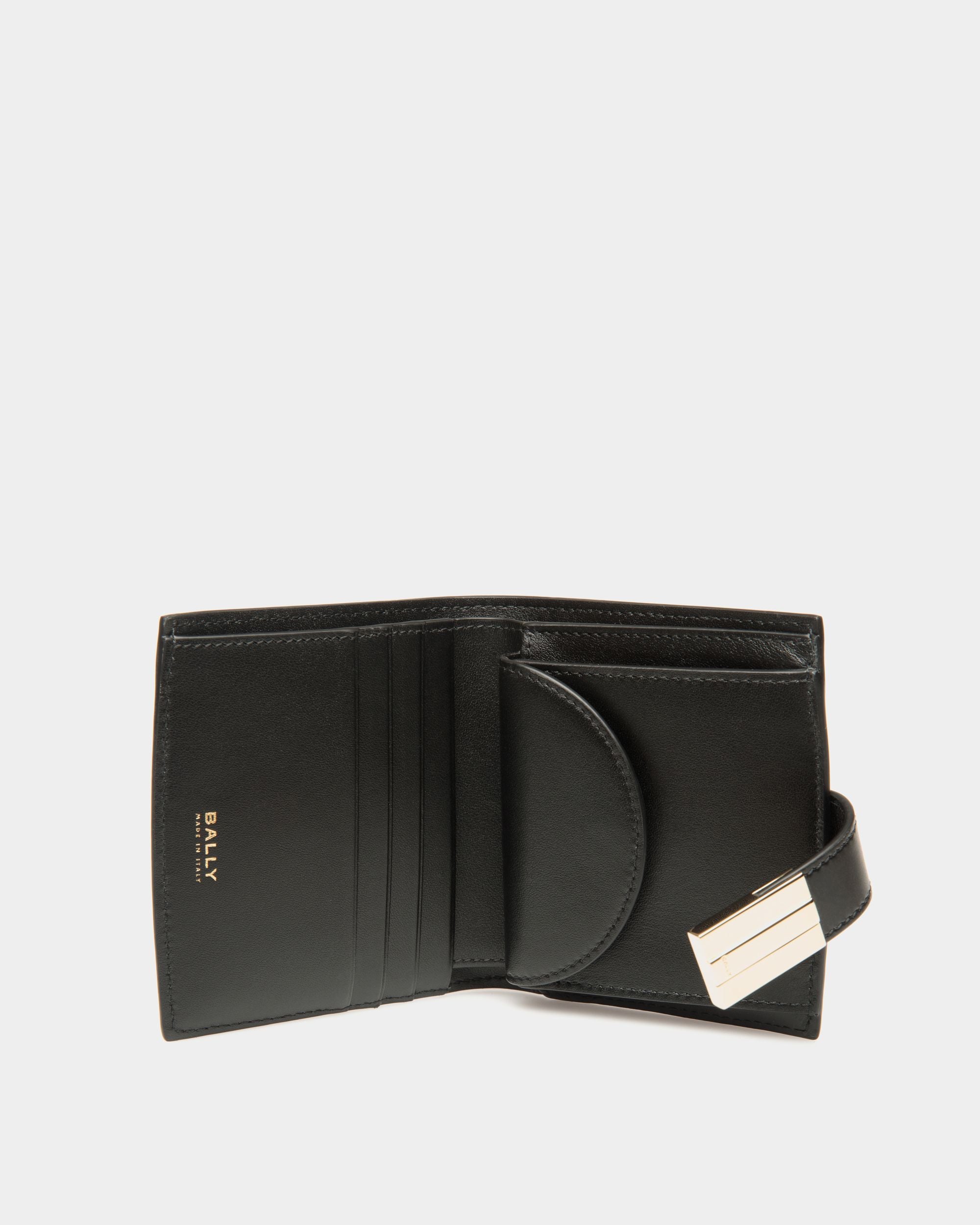 Portefeuille Ollam En Cuir Brossé Noir - Femme - Bally - 03