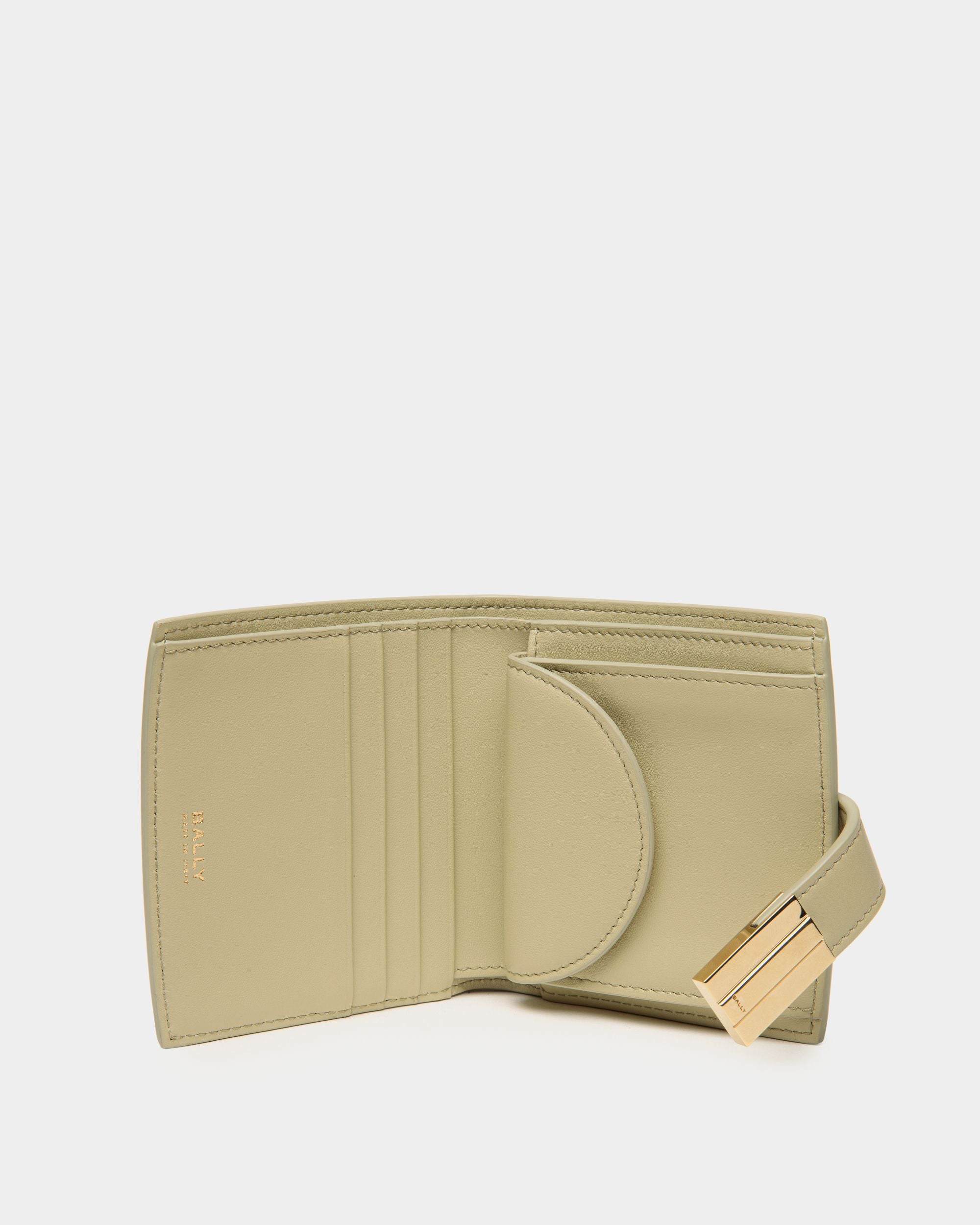 Portefeuille Ollam En Cuir Light Green - Femme - Bally - 03