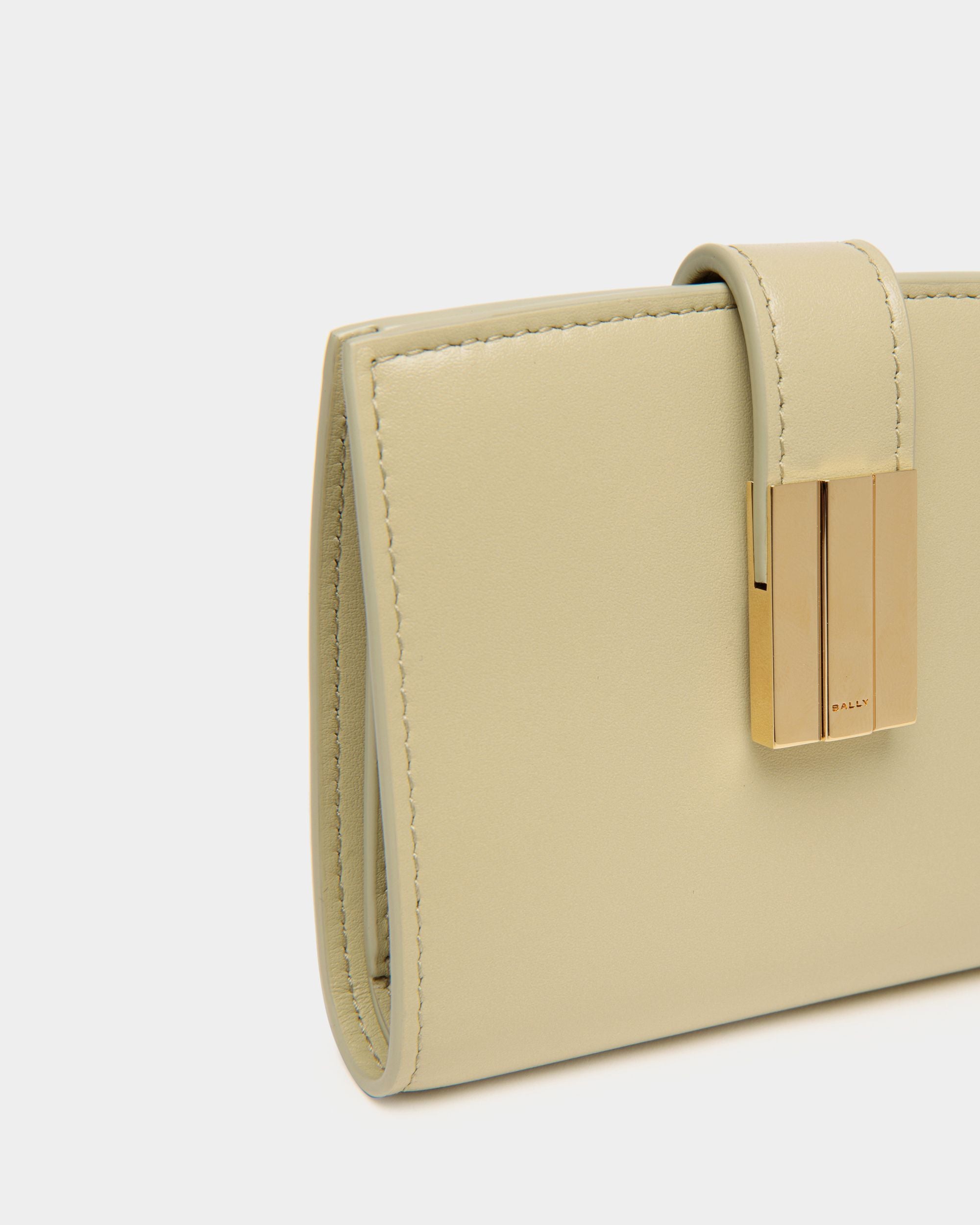 Portefeuille Ollam En Cuir Light Green - Femme - Bally - 04
