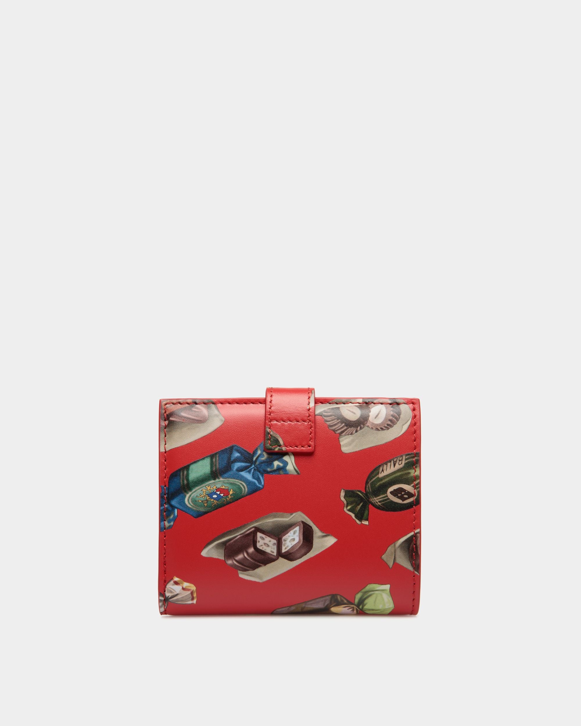 Portefeuille Ollam En Cuir Imprimé Choco-Candy - Femme - Bally - 02