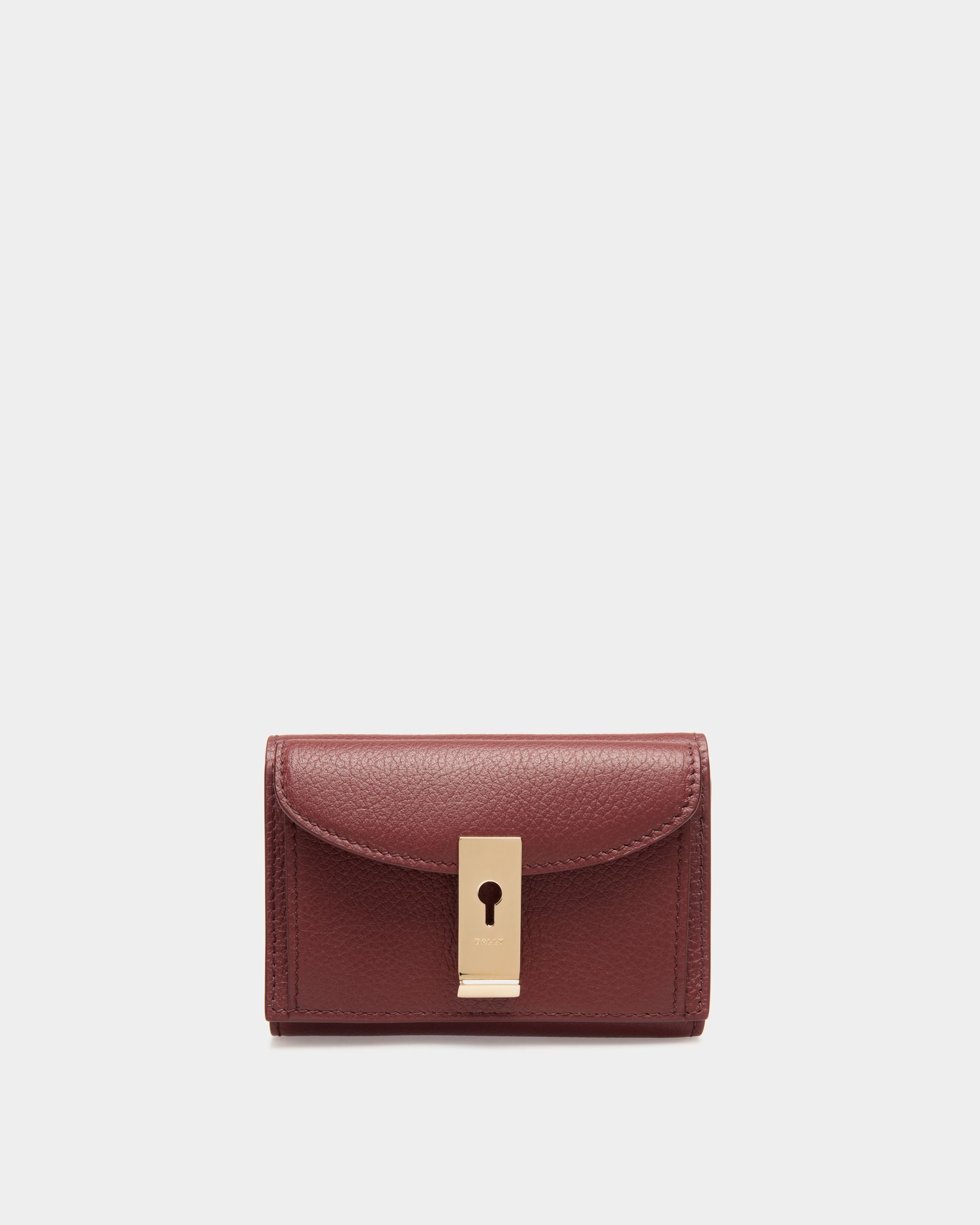 Portefeuille Lock Me En Cuir Grainé Andorra - Femme - Bally - 01