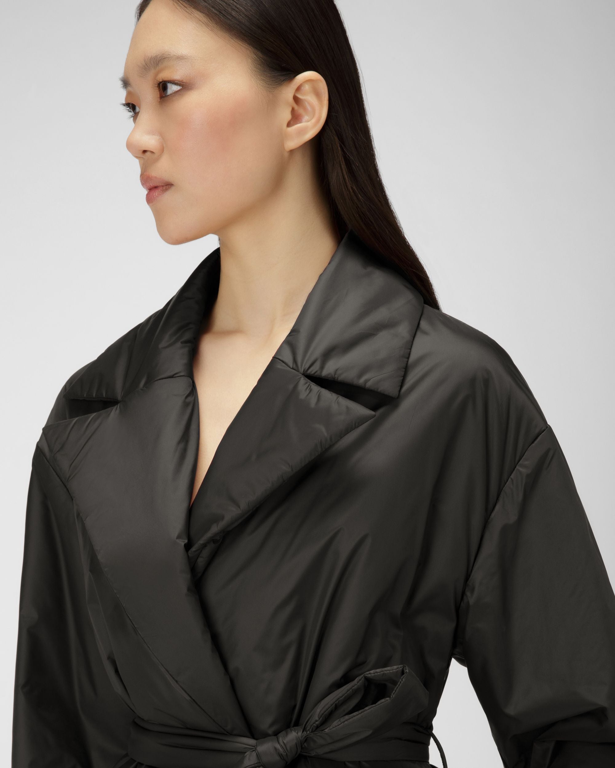 Robe De Chambre En Nylon Noir - Femme - Bally - 02