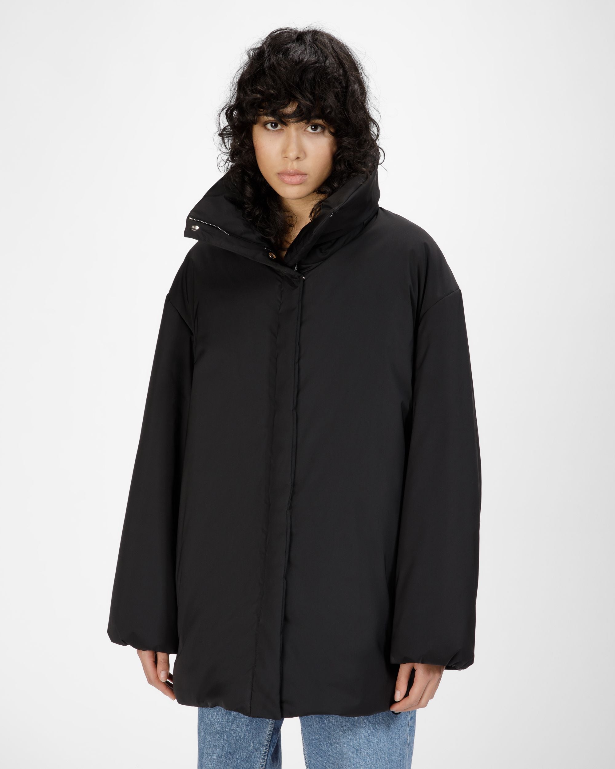 Manteau Noir En Polyester - Femme - Bally - 02