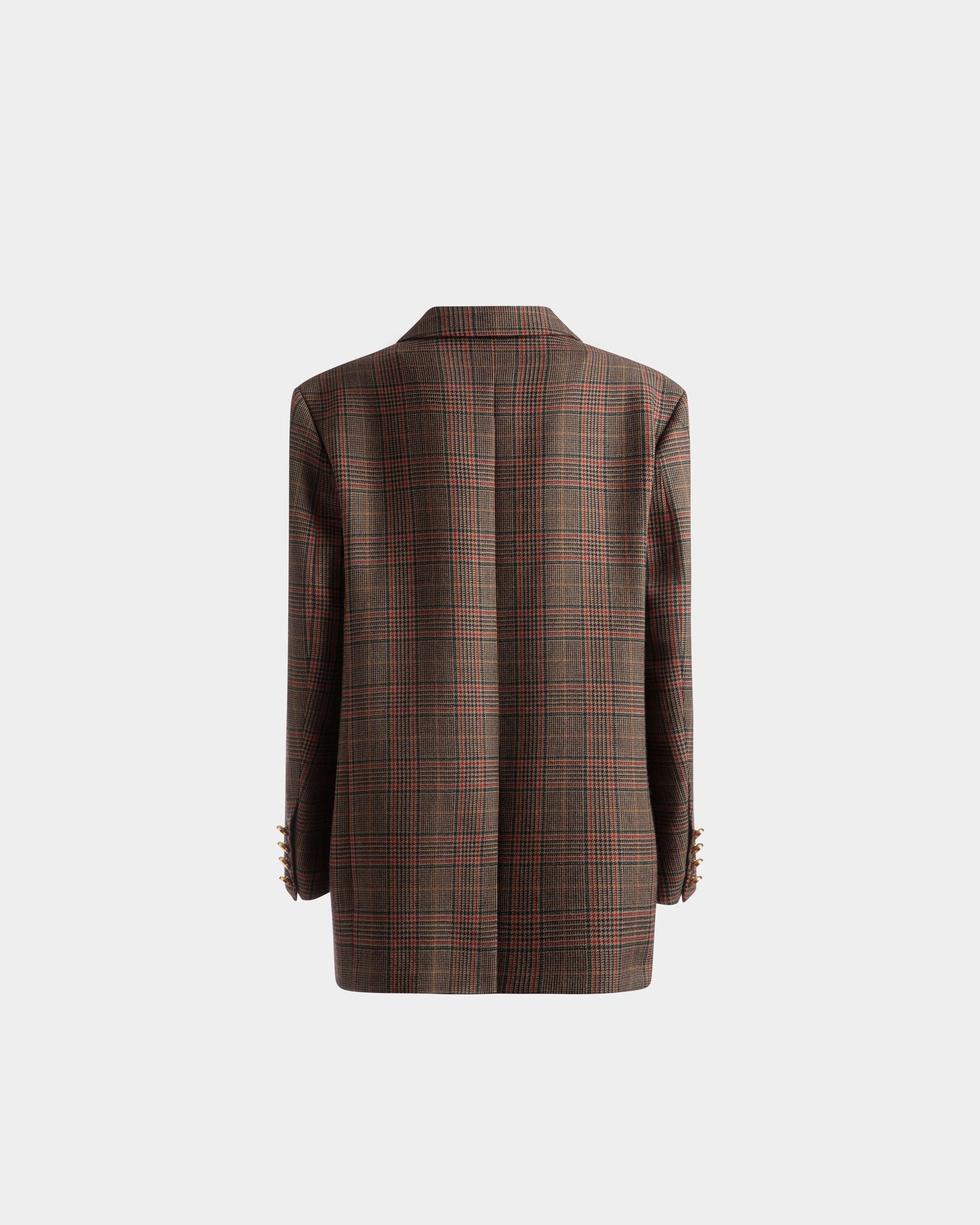 Veste À Carreaux En Laine Multicolore - Femme - Bally - 07