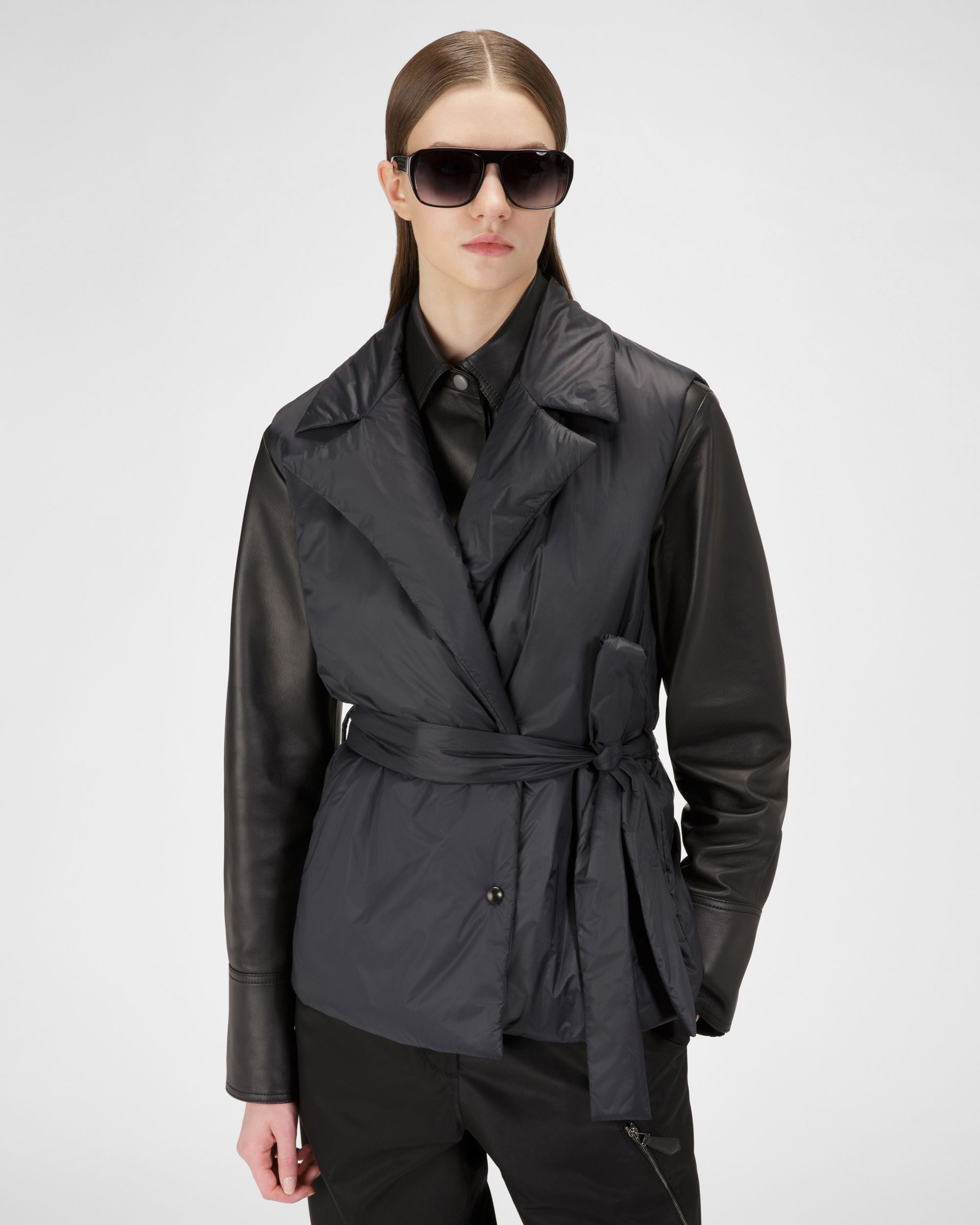 Gilet Rembourré En Nylon Noir - Femme - Bally - 01