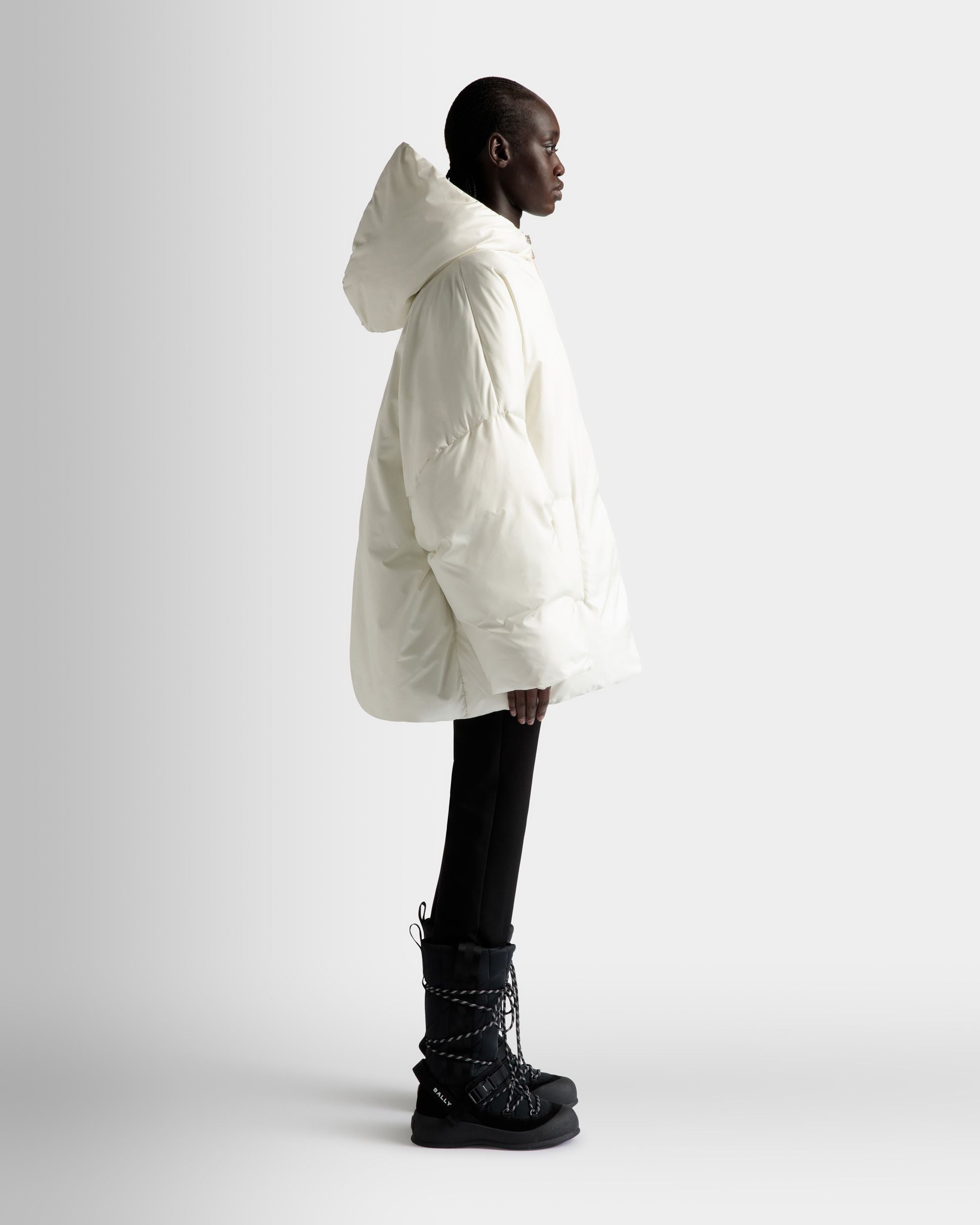 Doudoune En Nylon Blanc - Femme - Bally - 05
