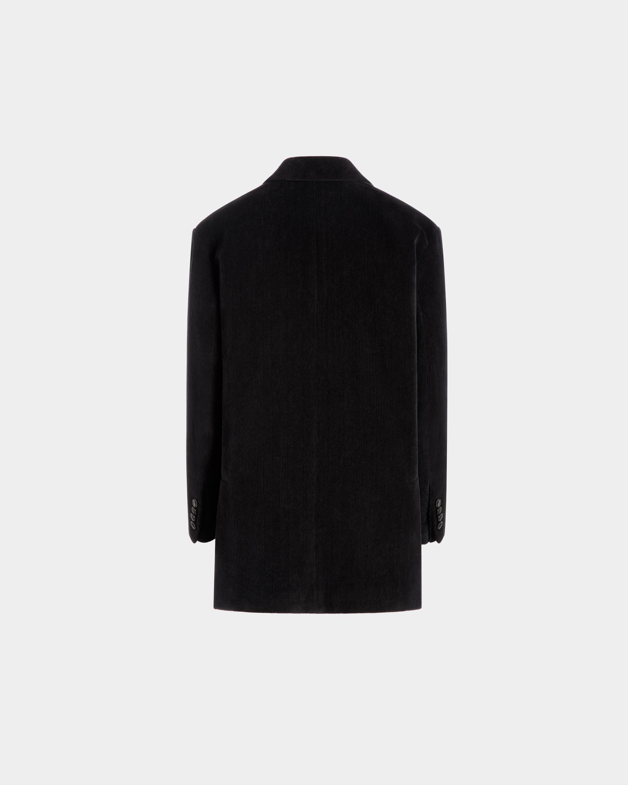 Blazer In Black Cotton Corduroy - Femme - Bally - 07