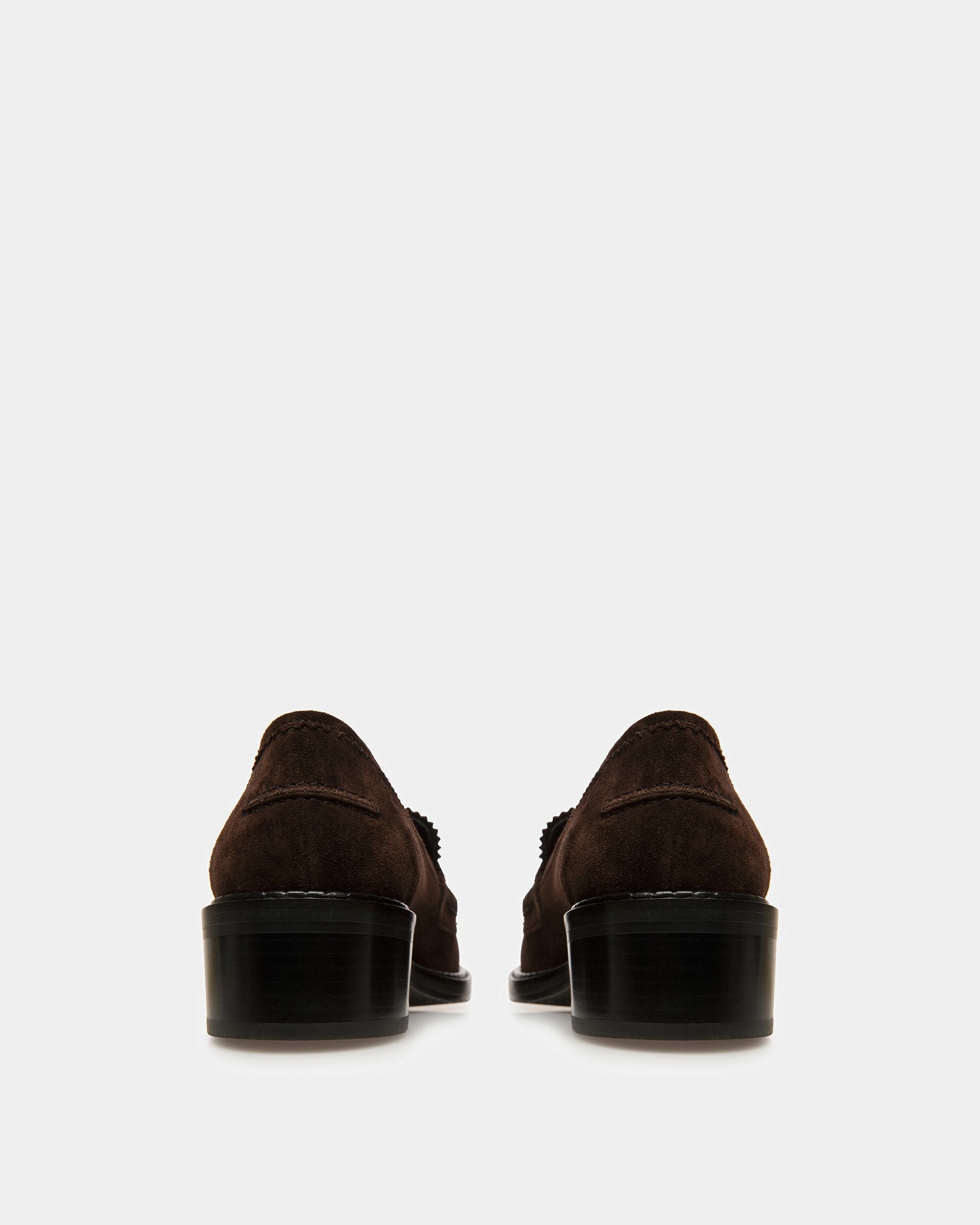 Ellyane Mocassins En Cuir Brun Ébène - Femme - Bally - 04
