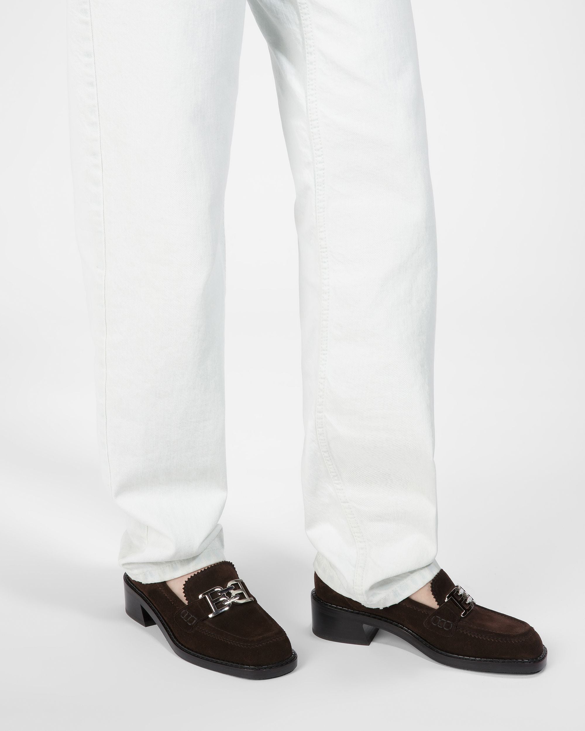 Ellyane Mocassins En Cuir Brun Ébène - Femme - Bally - 06