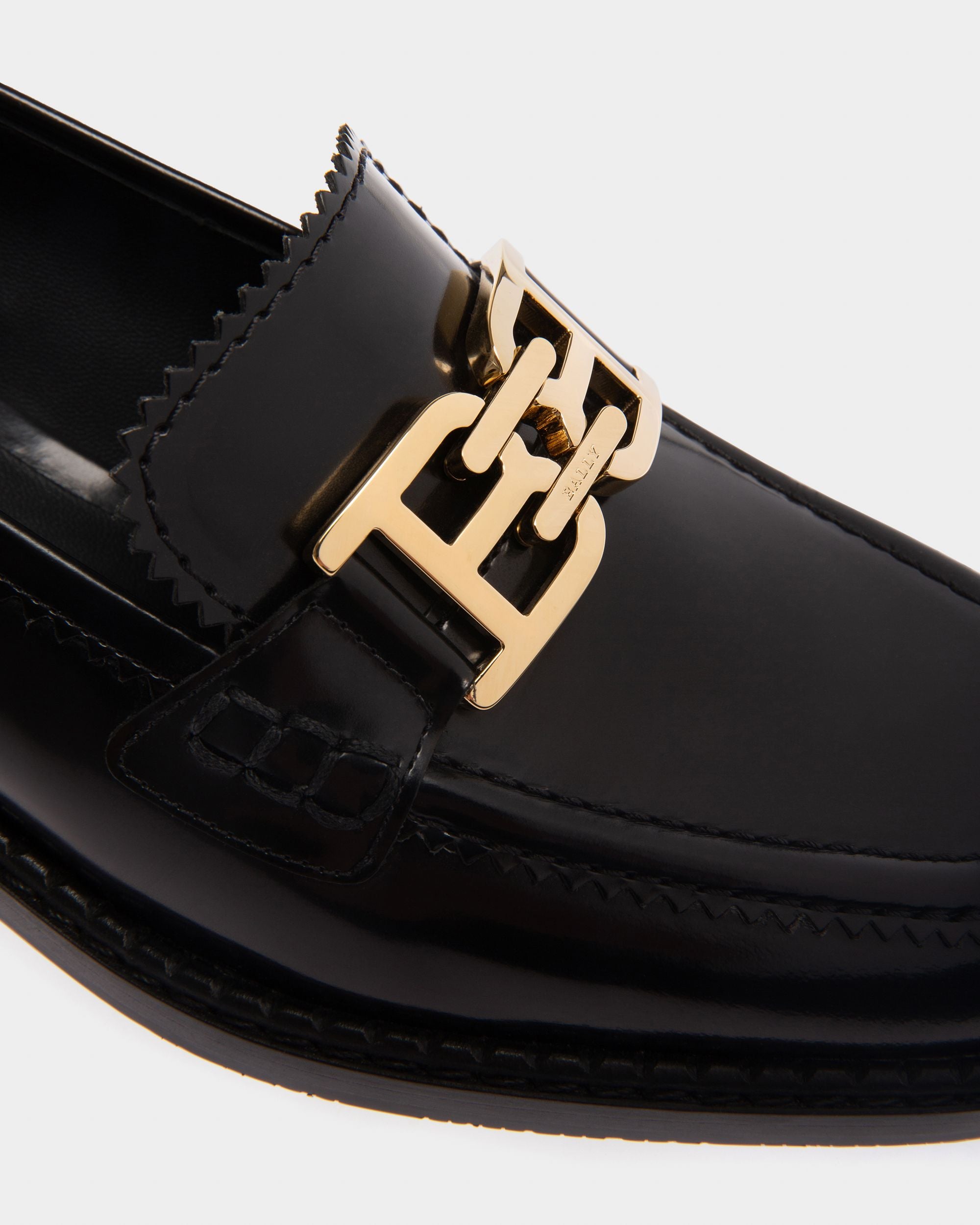 Ellyane Mocassins En Cuir Noir - Femme - Bally - 05