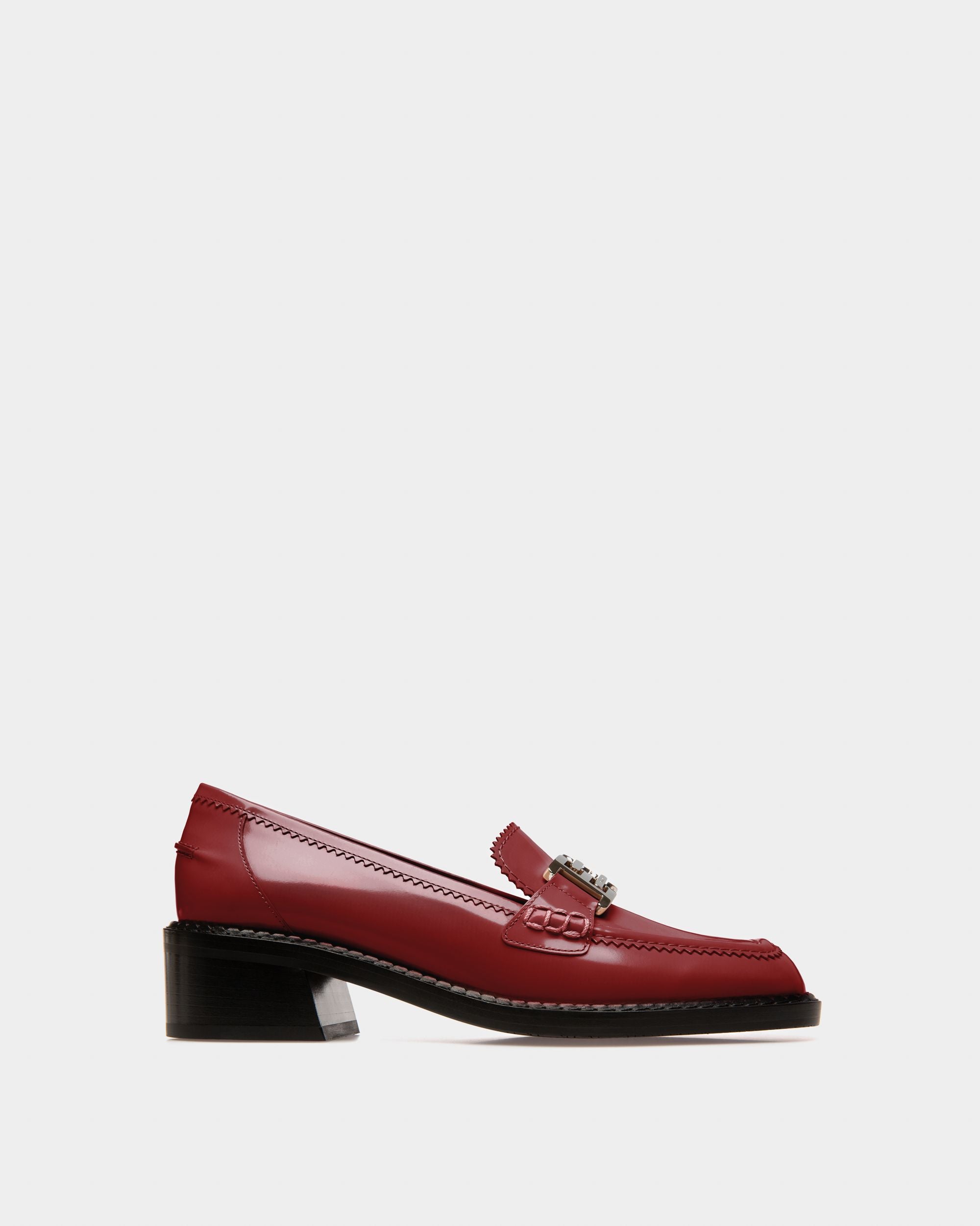 Ellyane Mocassins En Cuir Heritage Red - Femme - Bally - 01