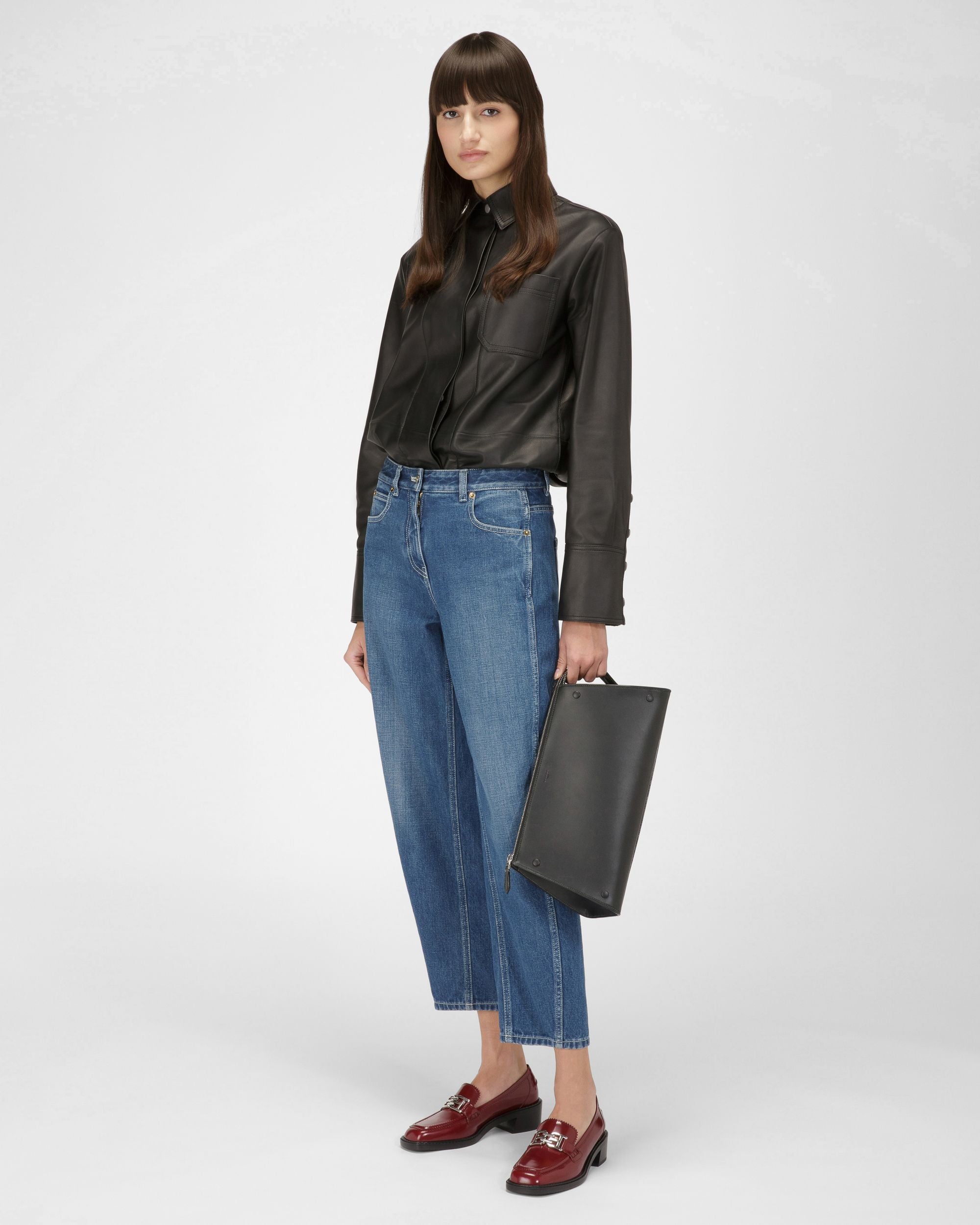 Ellyane Mocassins En Cuir Heritage Red - Femme - Bally - 02