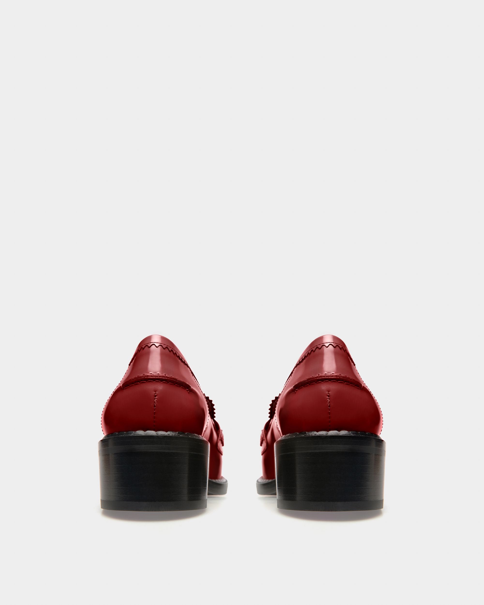 Ellyane Mocassins En Cuir Heritage Red - Femme - Bally - 04