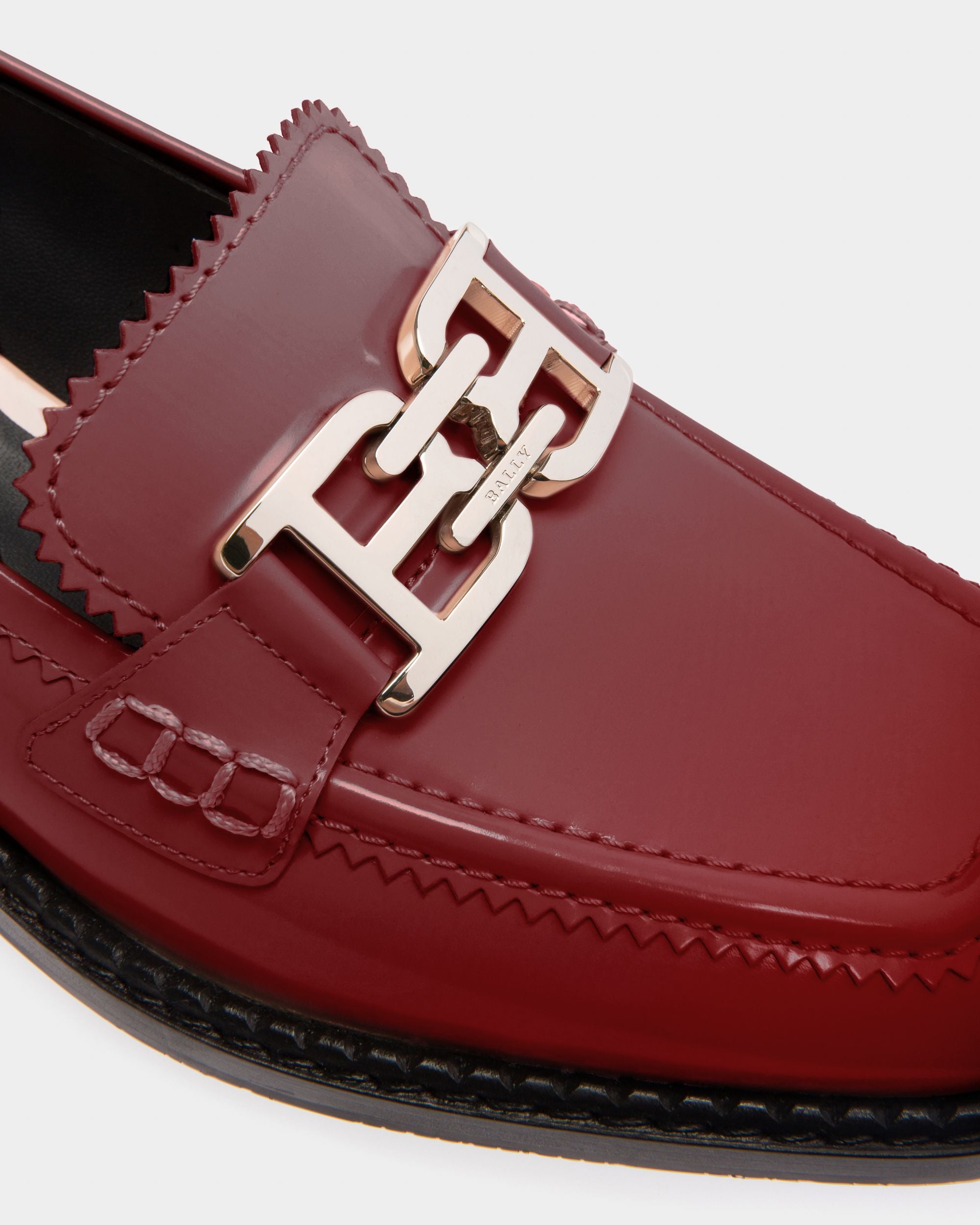 Ellyane Mocassins En Cuir Heritage Red - Femme - Bally - 05