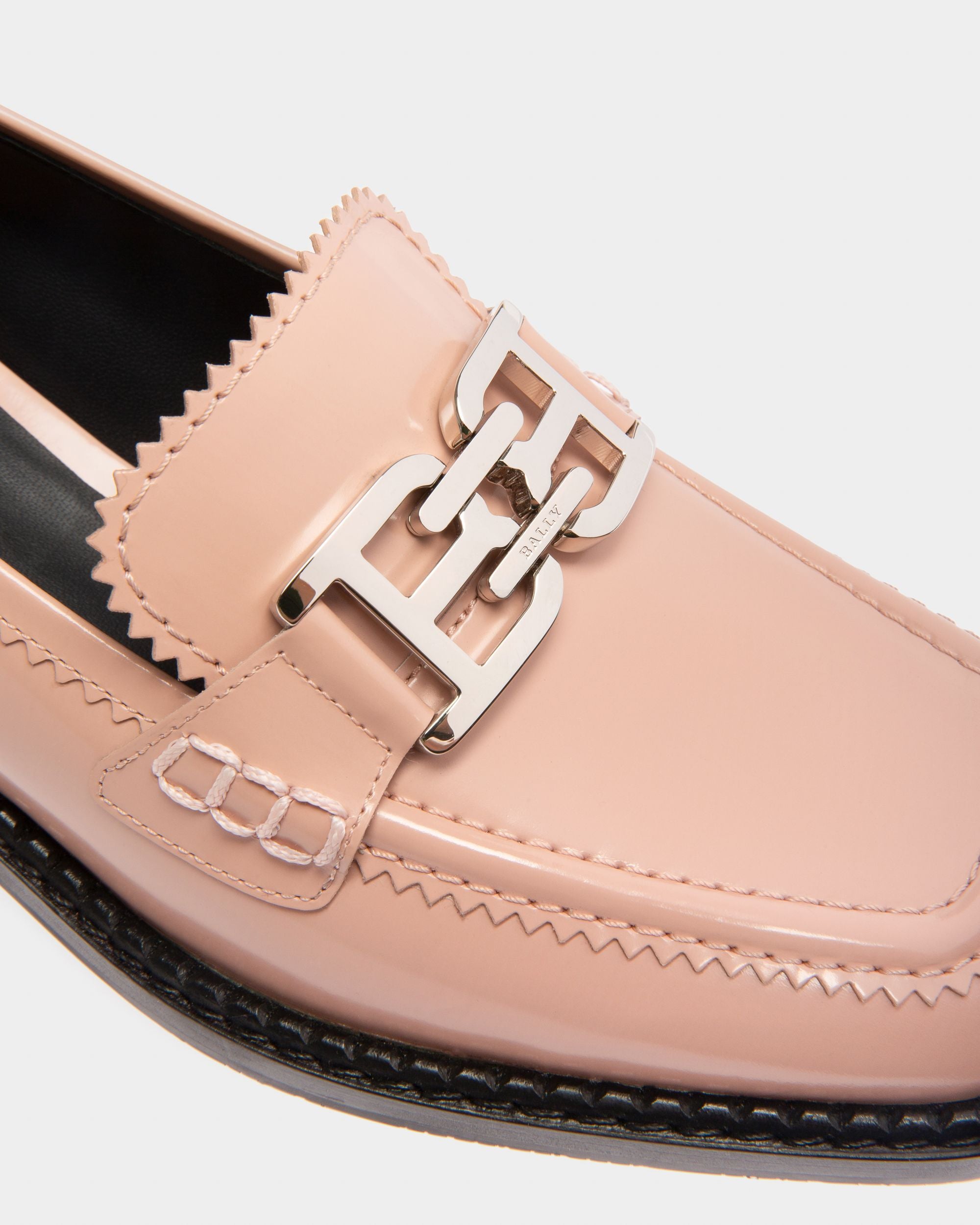 Ellyane Mocassins En Cuir Rose - Femme - Bally - 05