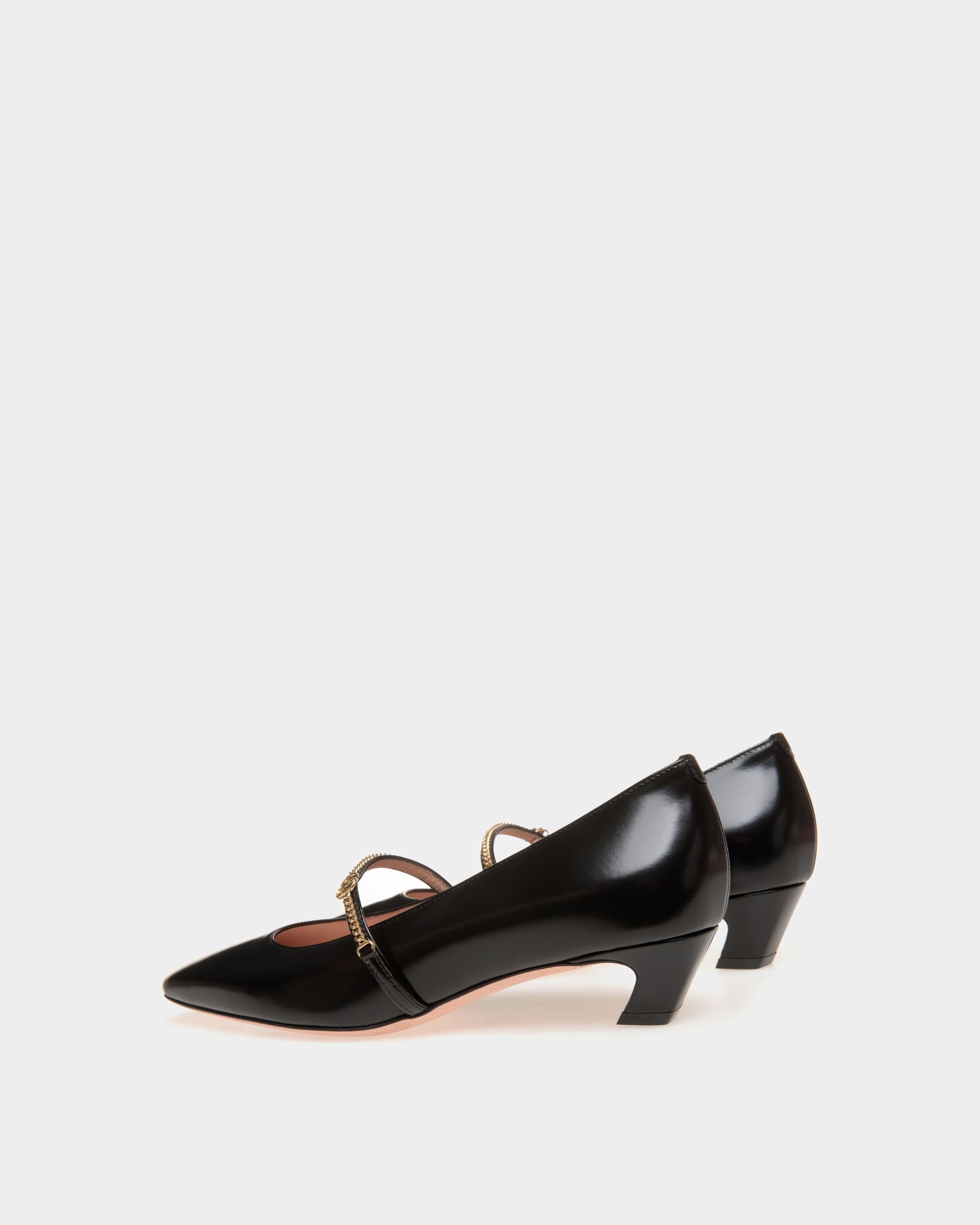Escarpin Baby Sylt En Cuir Noir - Femme - Bally - 03