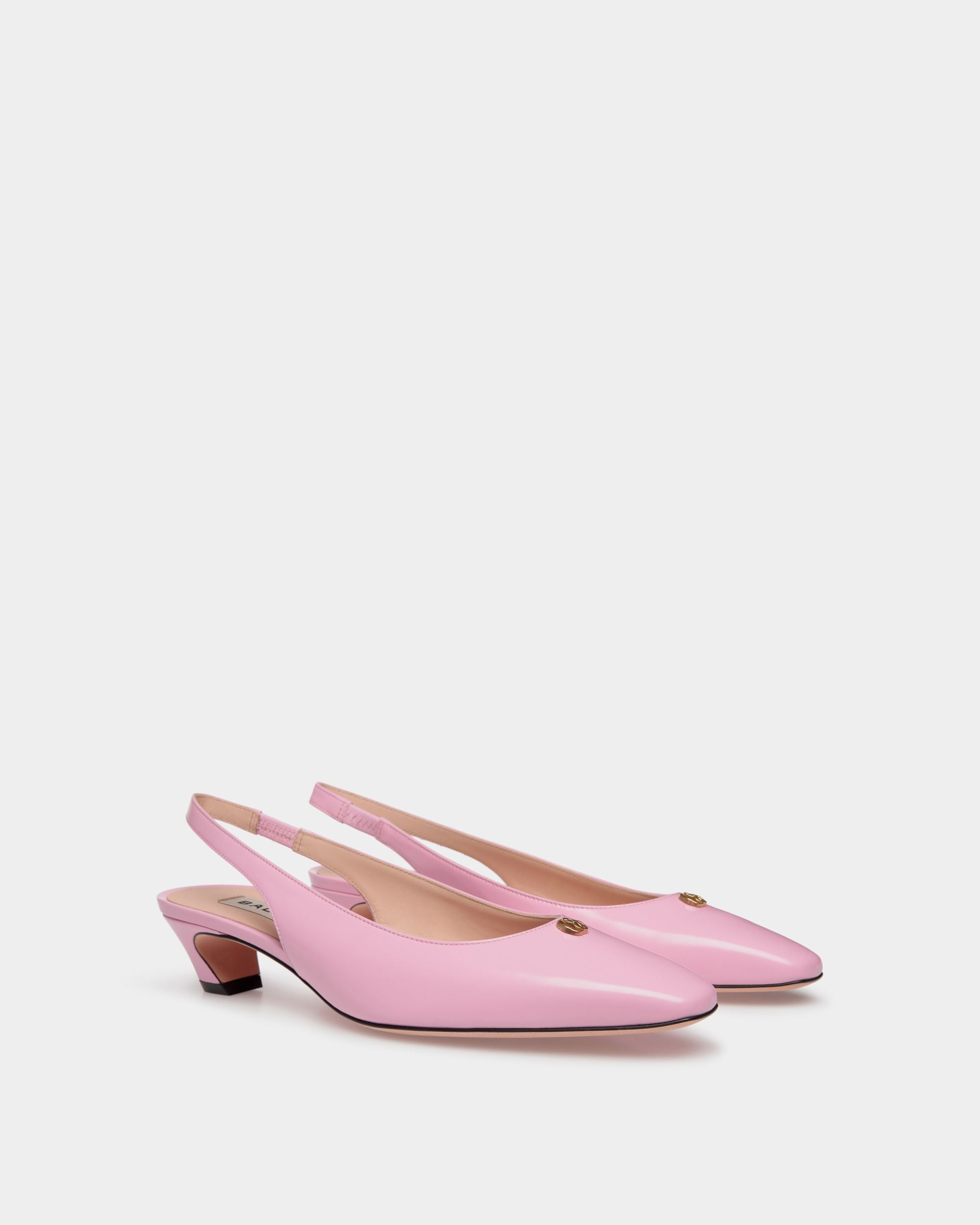 Escarpin Slingback Sylt Pour Femme En Cuir Rose - Femme - Bally - 02
