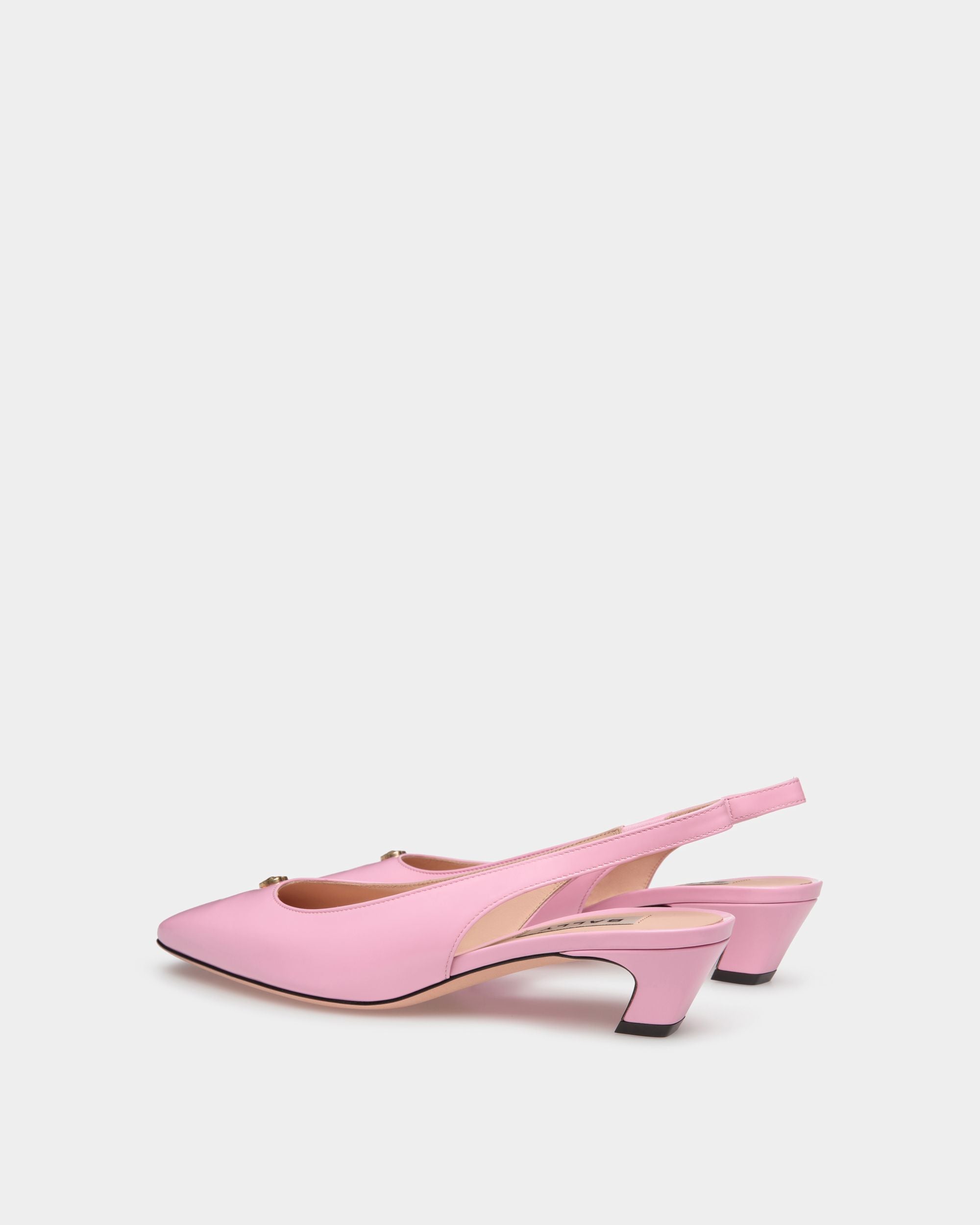 Escarpin Slingback Sylt Pour Femme En Cuir Rose - Femme - Bally - 03