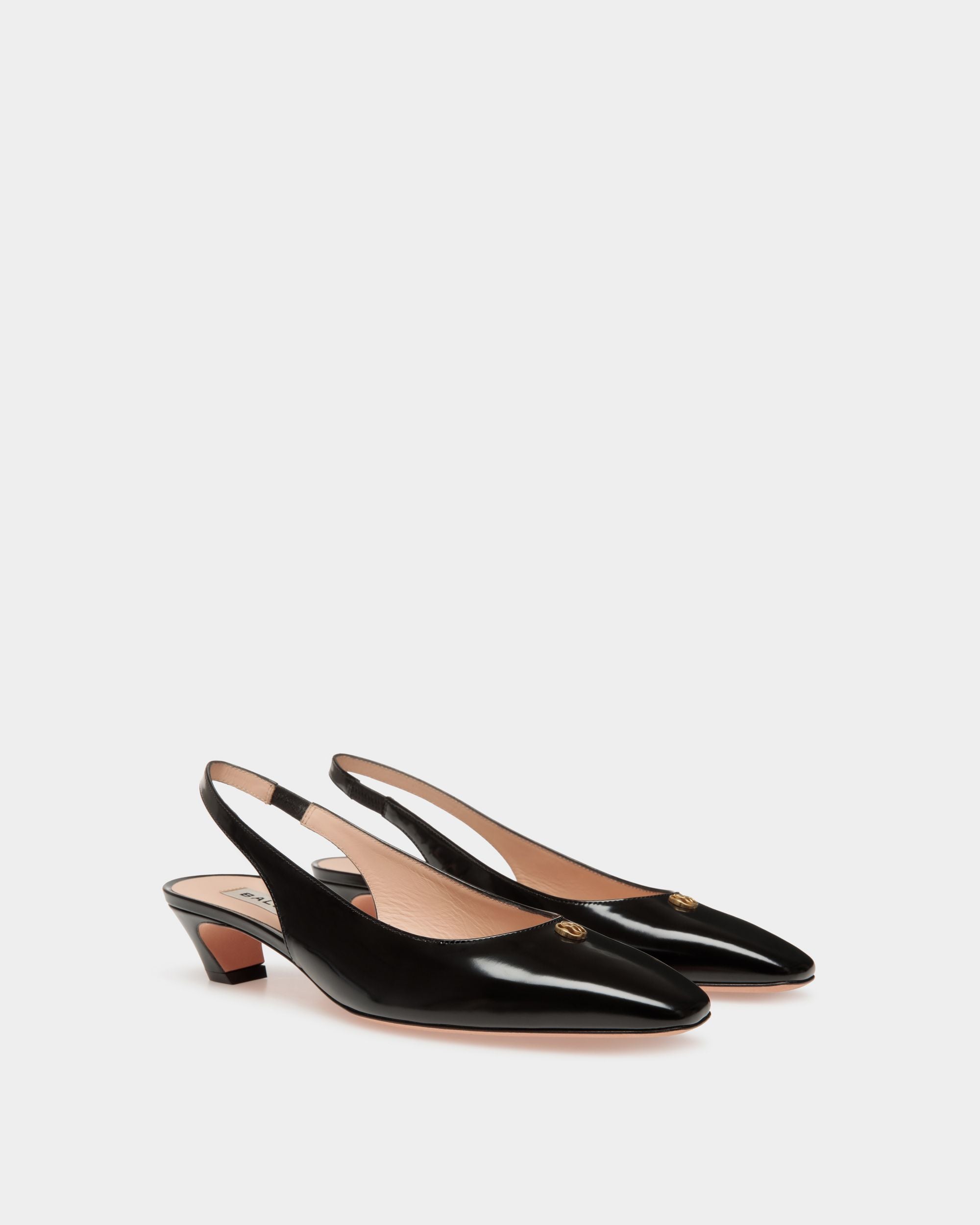 Escarpin Slingback Sylt En Cuir Noir - Femme - Bally - 02