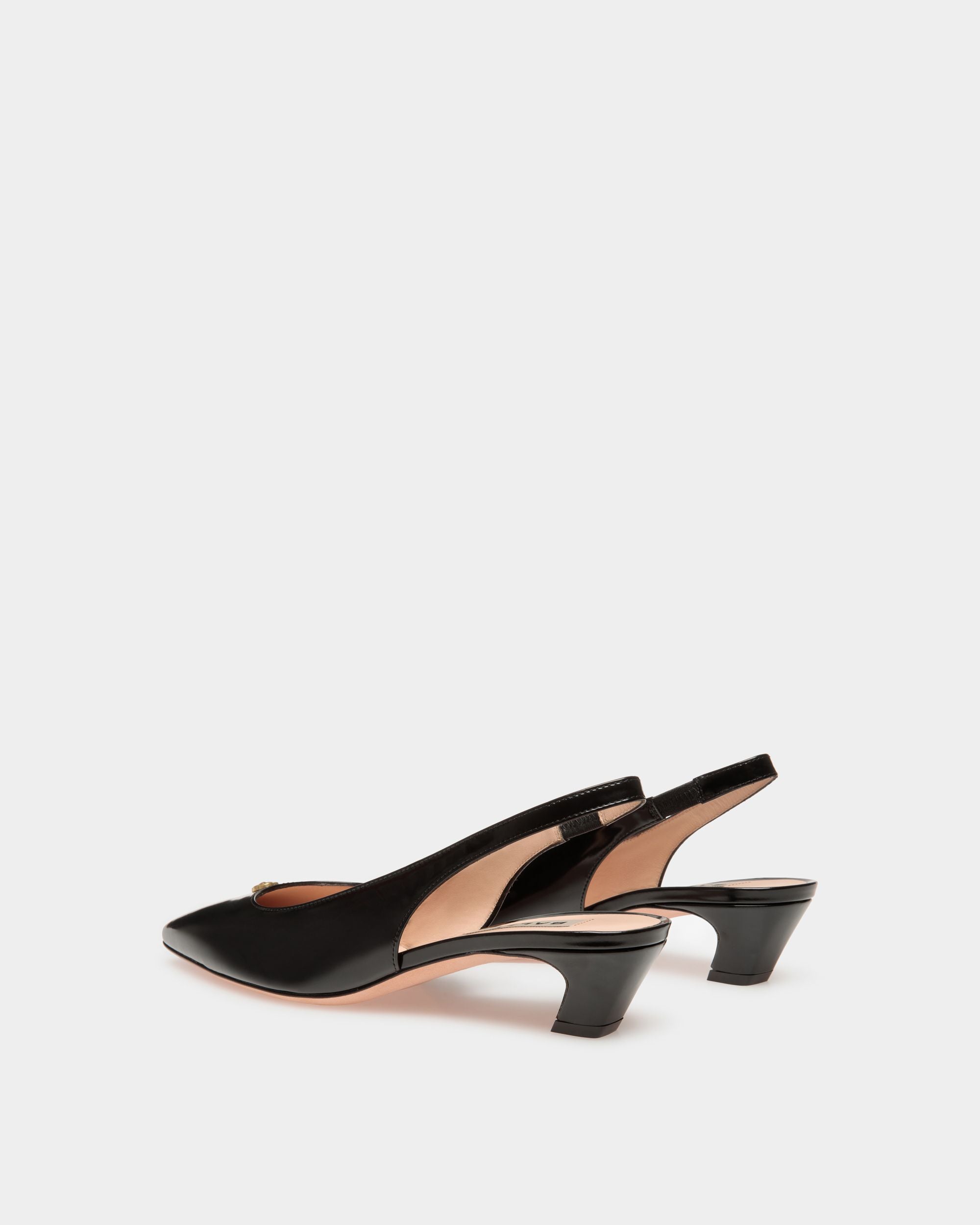 Escarpin Slingback Sylt En Cuir Noir - Femme - Bally - 03