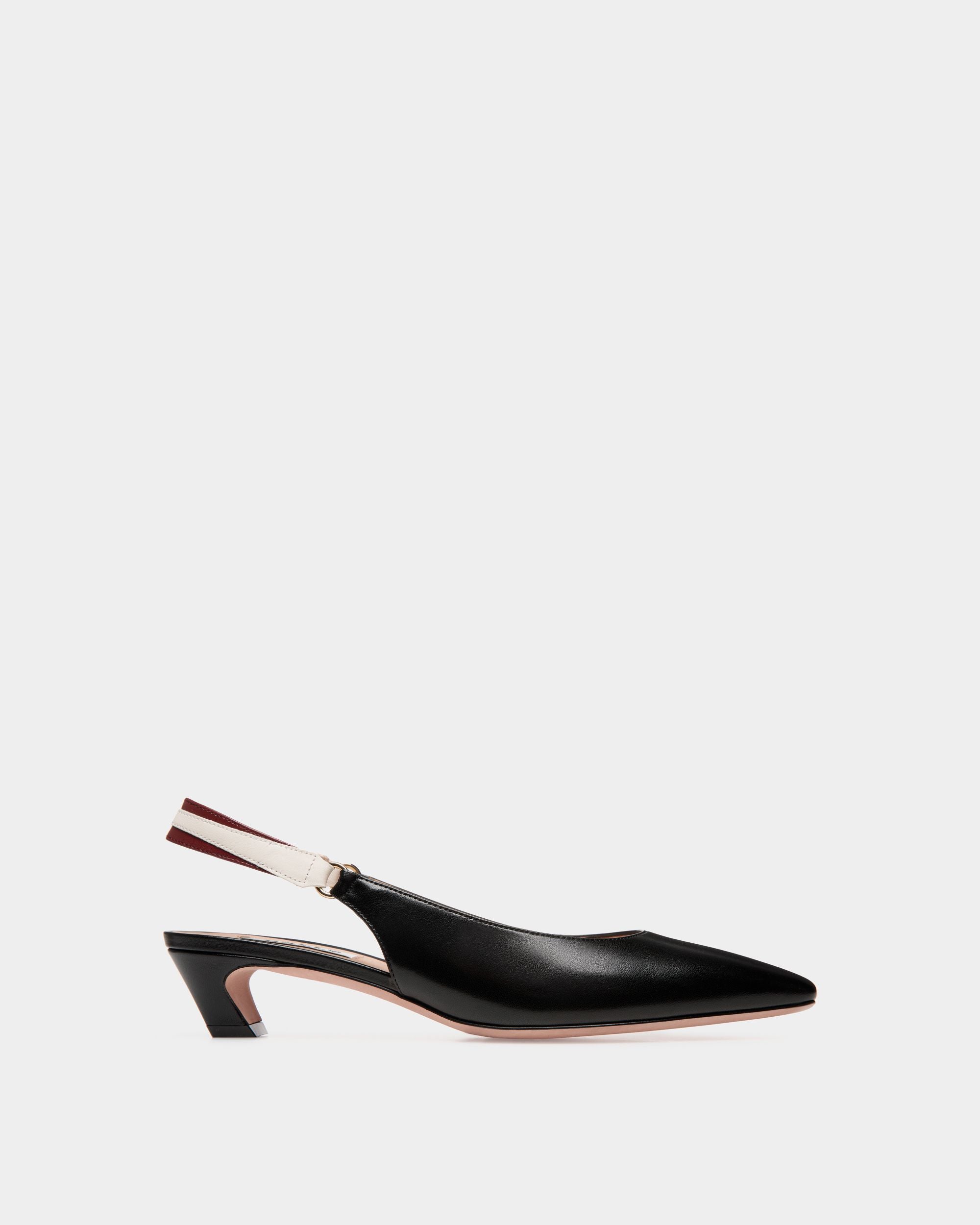 Escarpin Slingback Sylt En Cuir Nappa Noir - Femme - Bally - 01