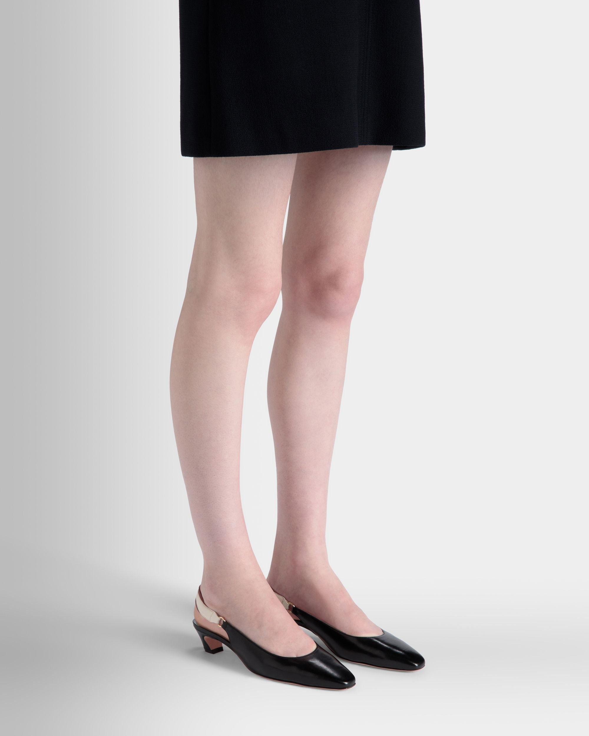 Escarpin Slingback Sylt En Cuir Nappa Noir - Femme - Bally - 02