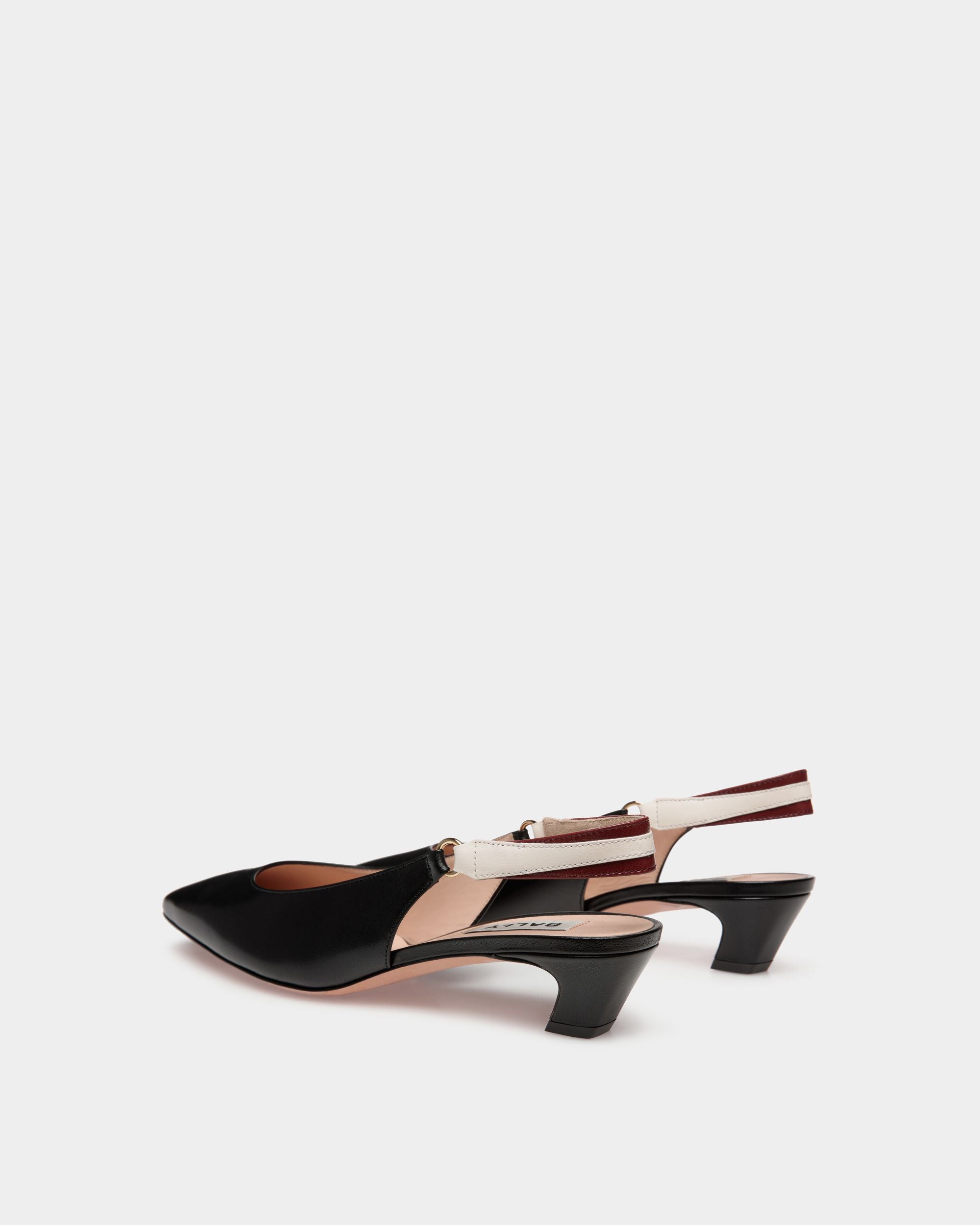 Escarpin Slingback Sylt En Cuir Nappa Noir - Femme - Bally - 04