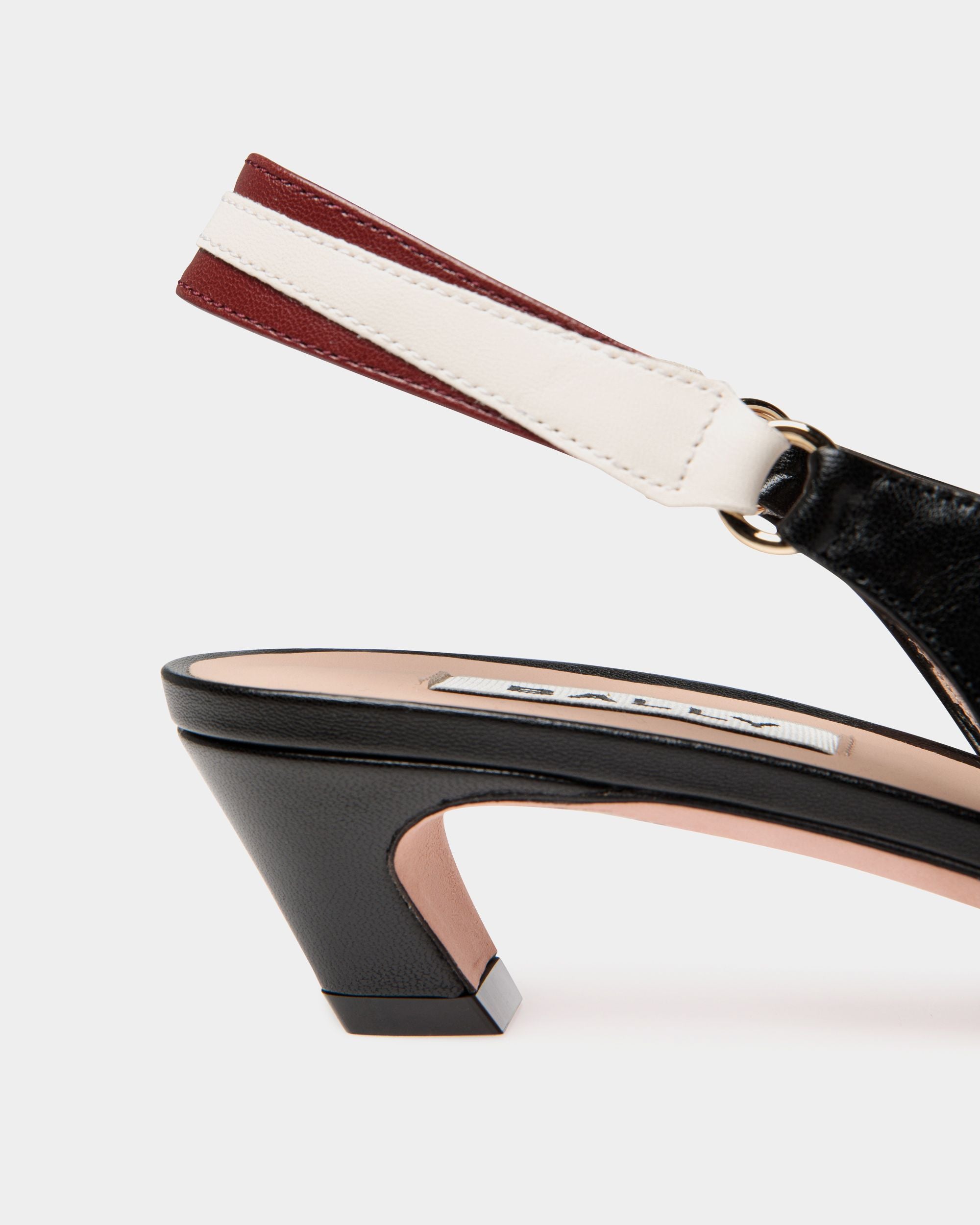 Escarpin Slingback Sylt En Cuir Nappa Noir - Femme - Bally - 05
