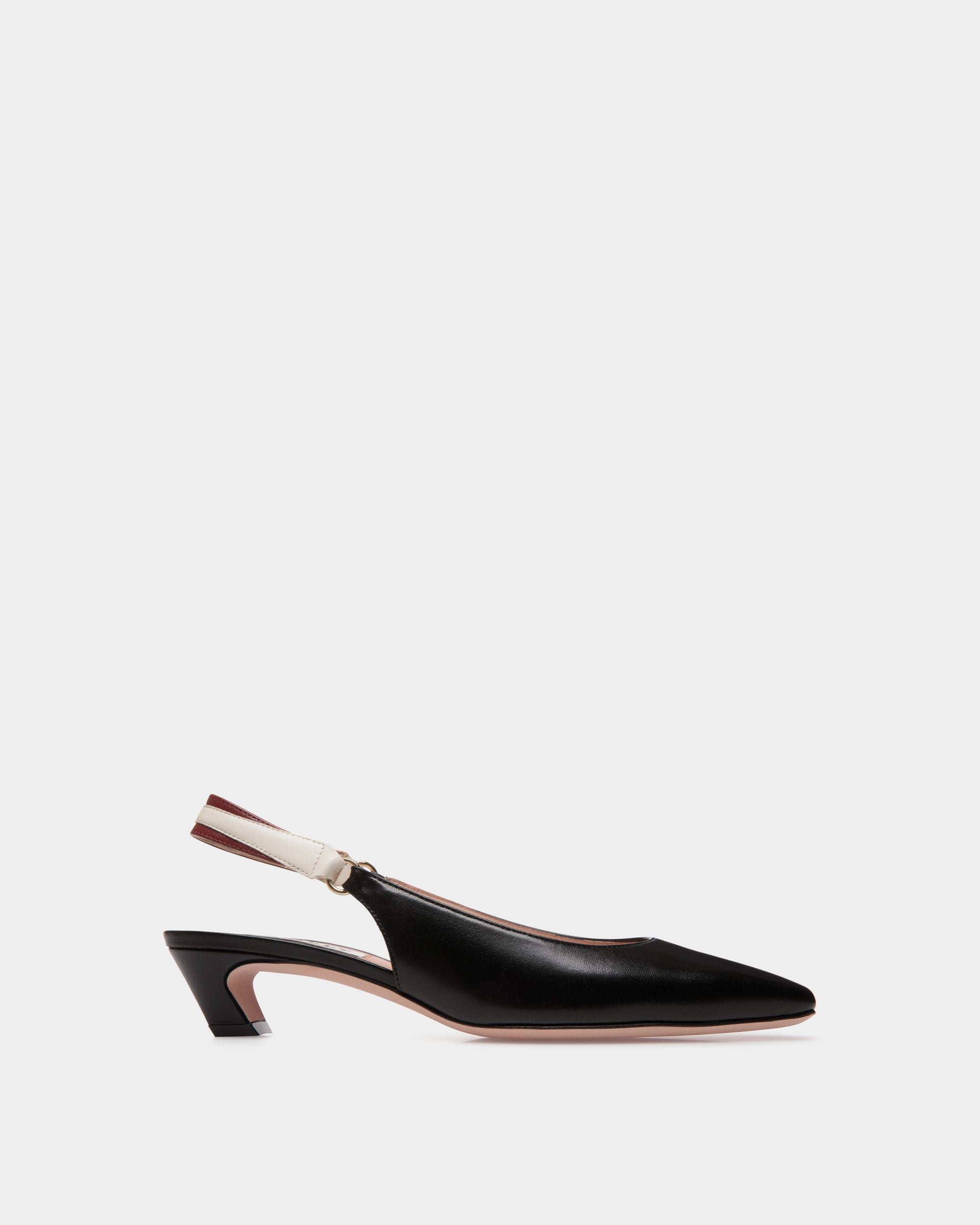 Escarpin Slingback Sylt En Cuir Nappa Noir - Femme - Bally - 01