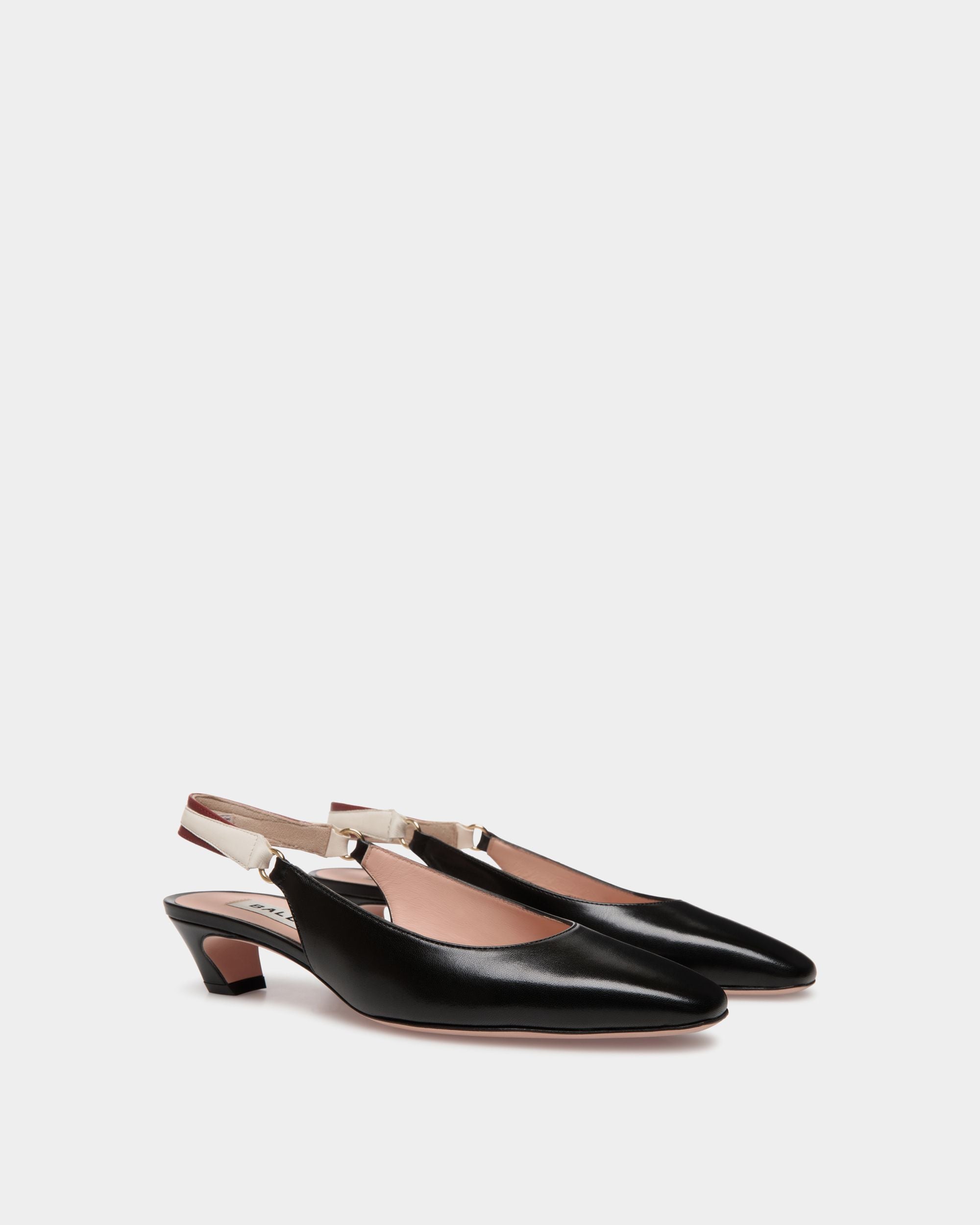 Escarpin Slingback Sylt En Cuir Nappa Noir - Femme - Bally - 02