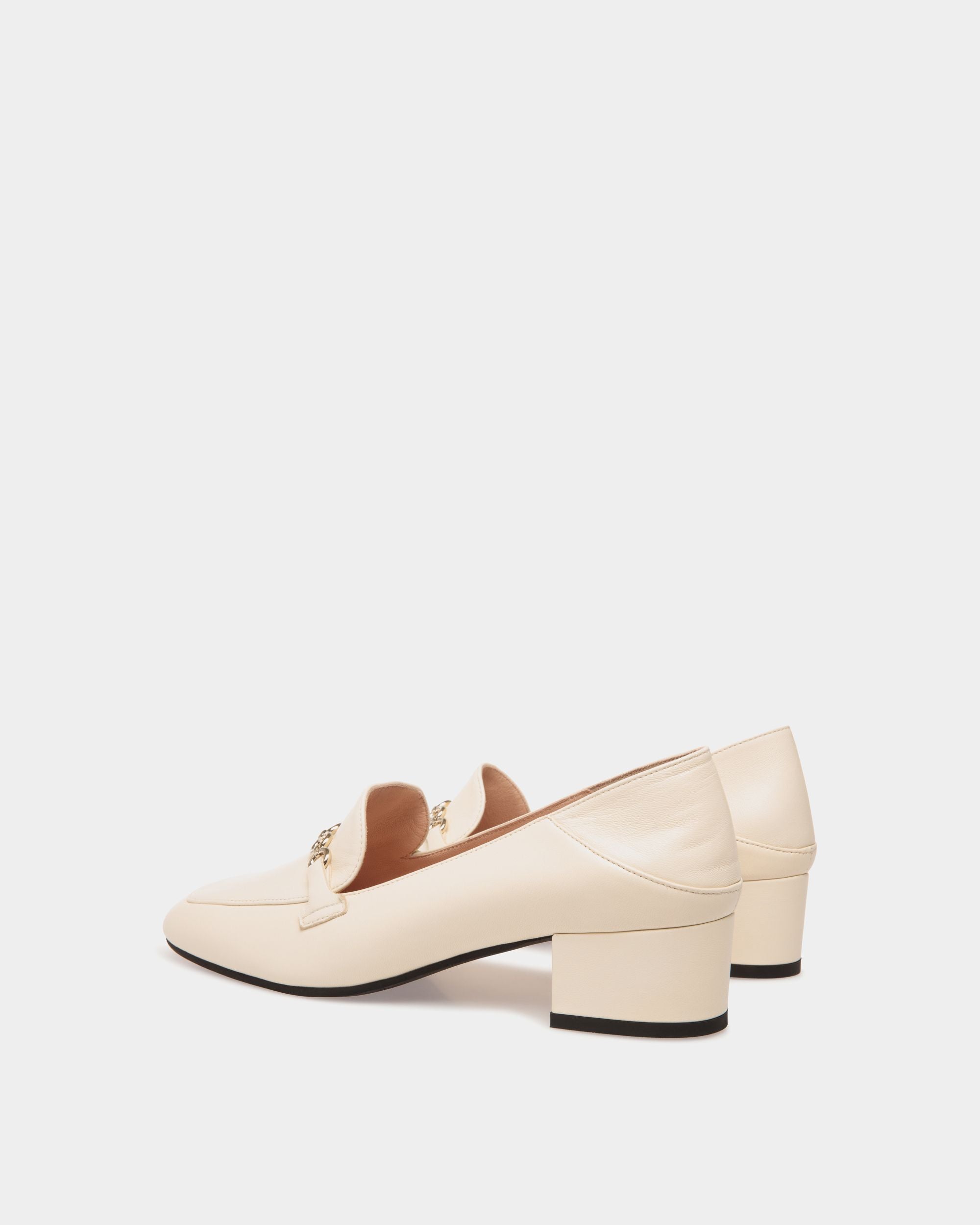 Escarpin En Cuir Blanc - Femme - Bally - 03