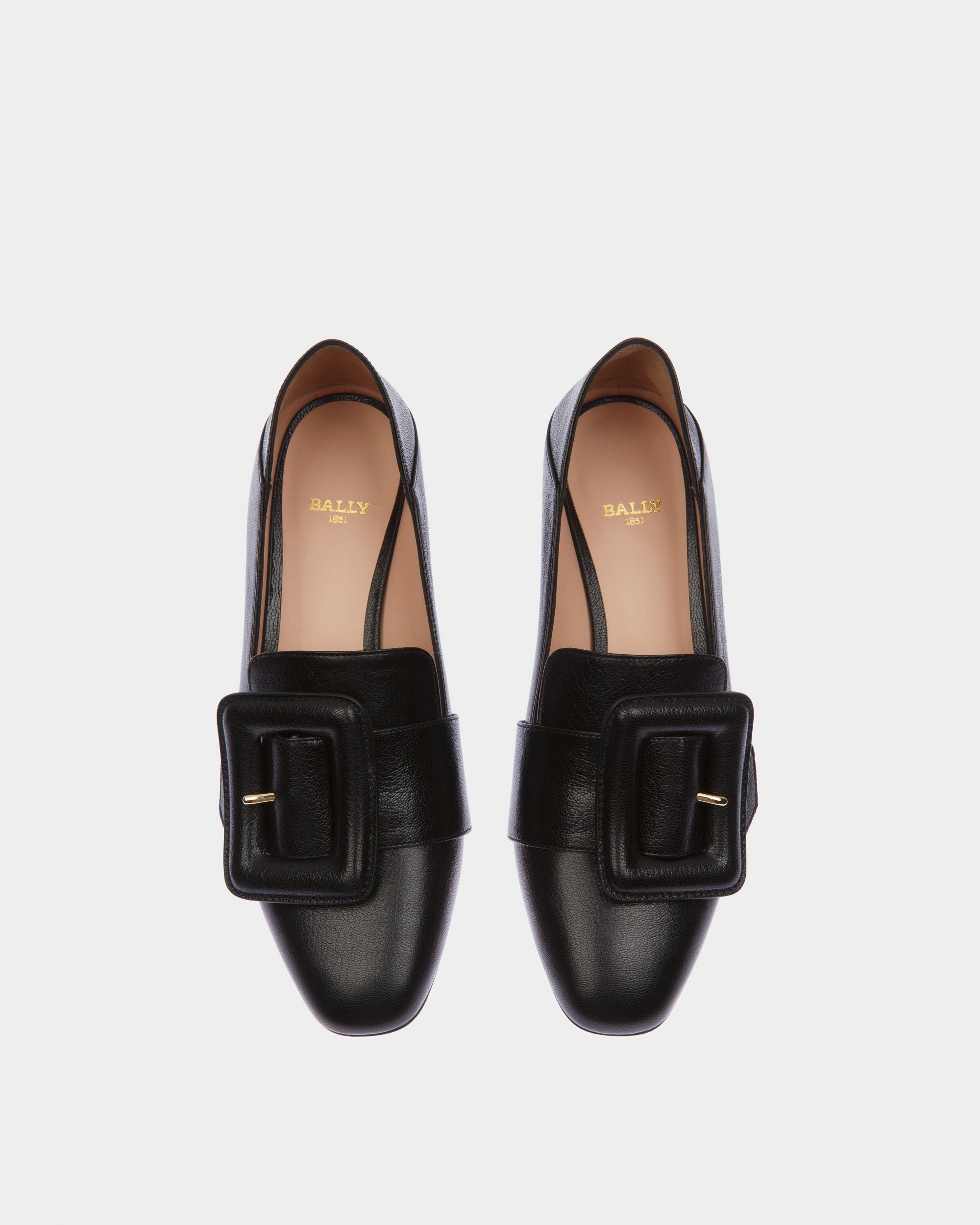 Janelle Escarpin En Cuir Noir - Femme - Bally - 02