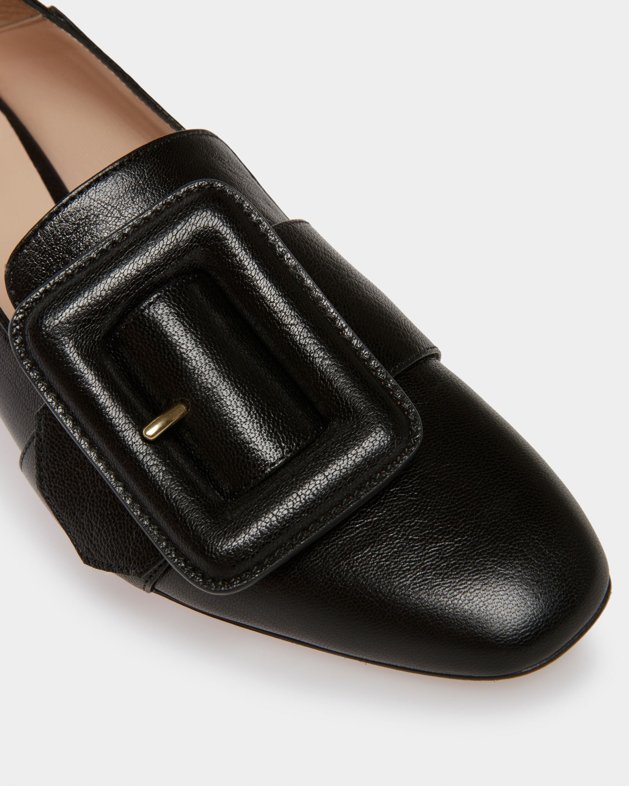 Janelle Escarpin En Cuir Noir - Femme - Bally - 05