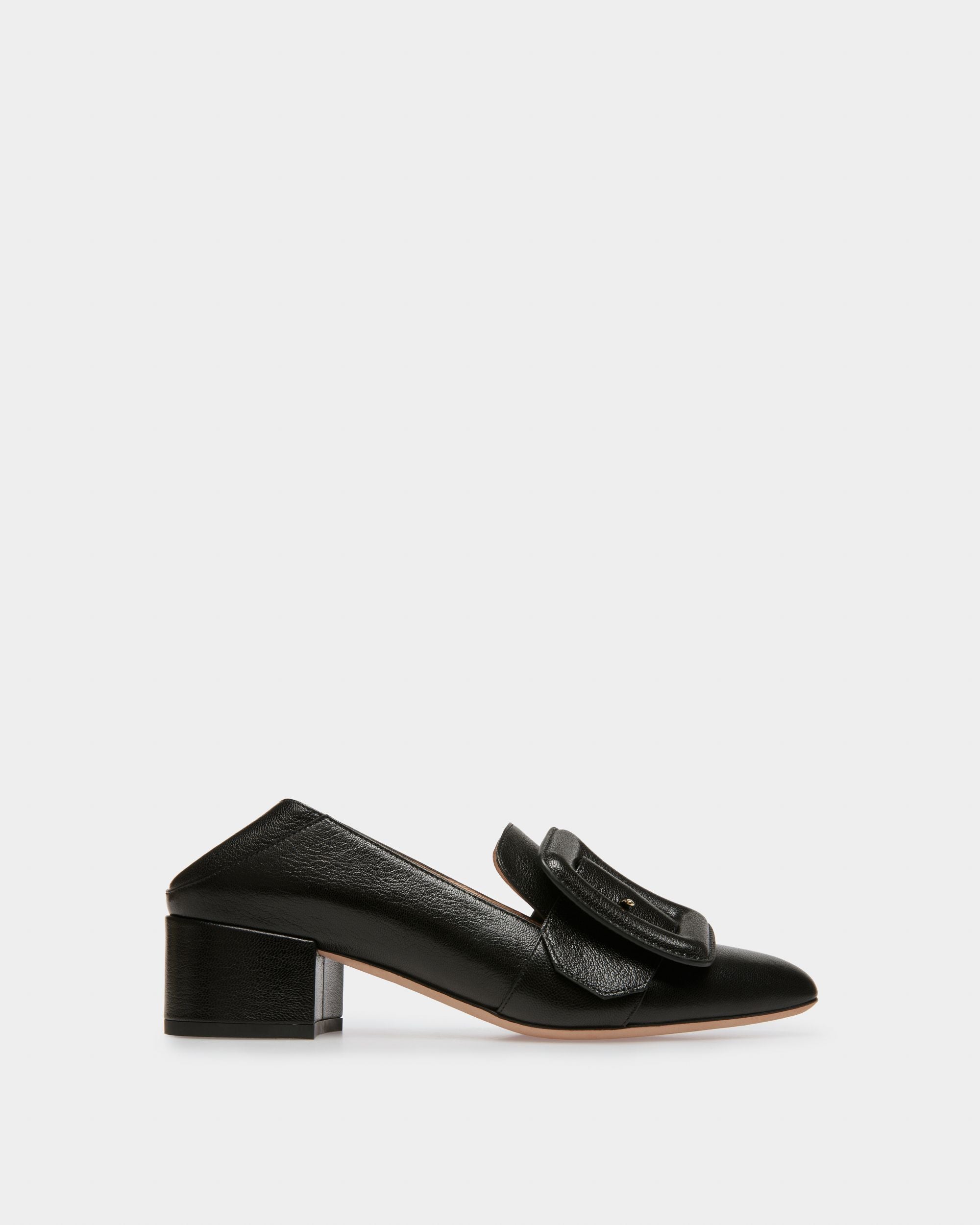 Janelle Escarpin En Cuir Noir - Femme - Bally - 07