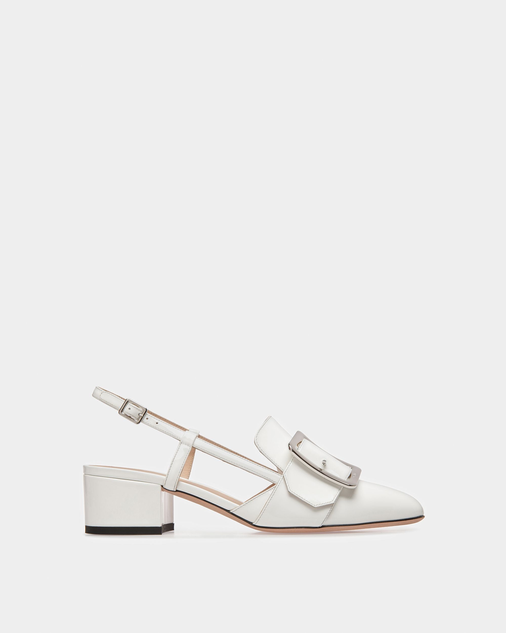 Jasmine Escarpins Slingback En Cuir Blanc - Femme - Bally - 01