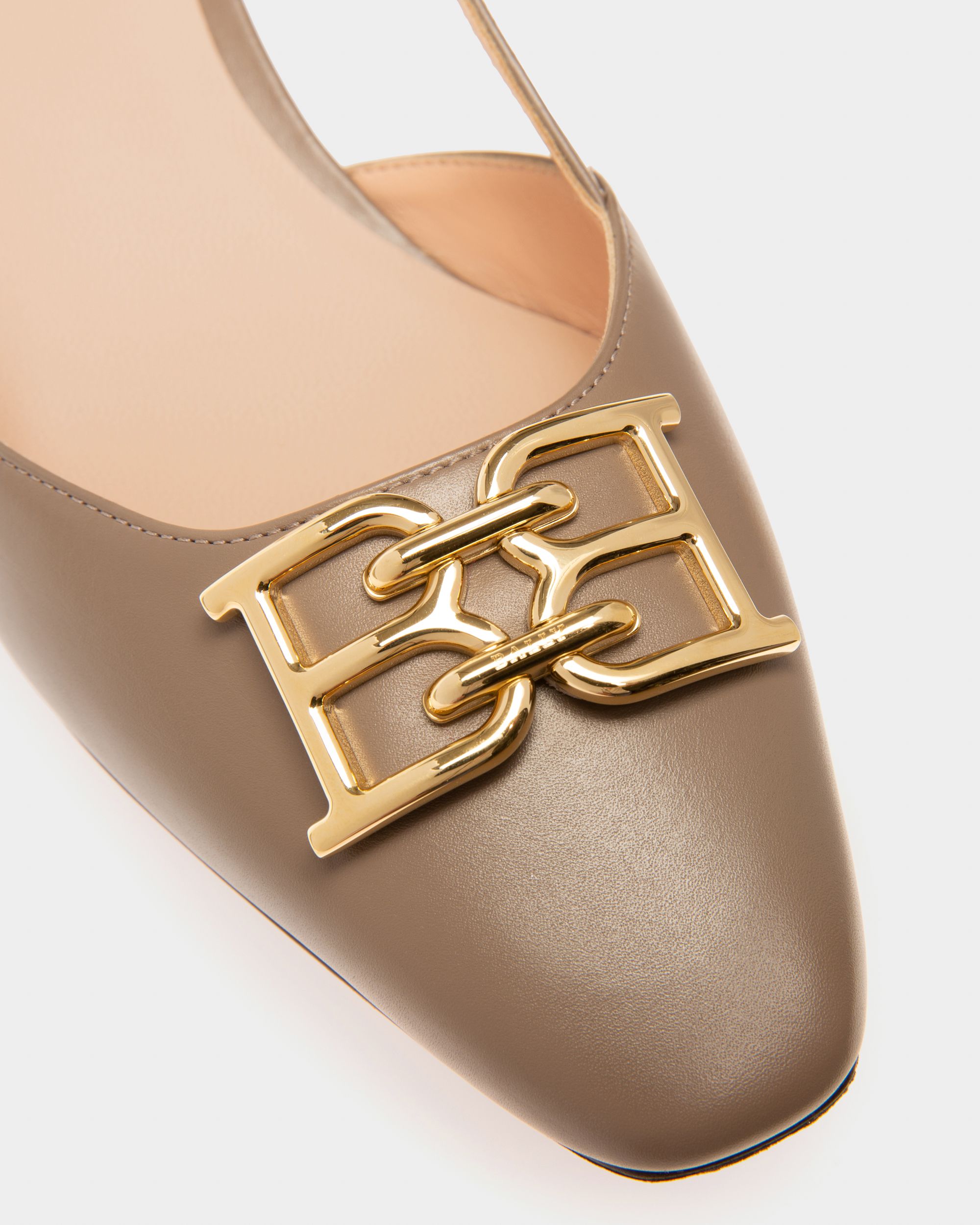 Eva Escarpins En Cuir Taupe - Femme - Bally - 05