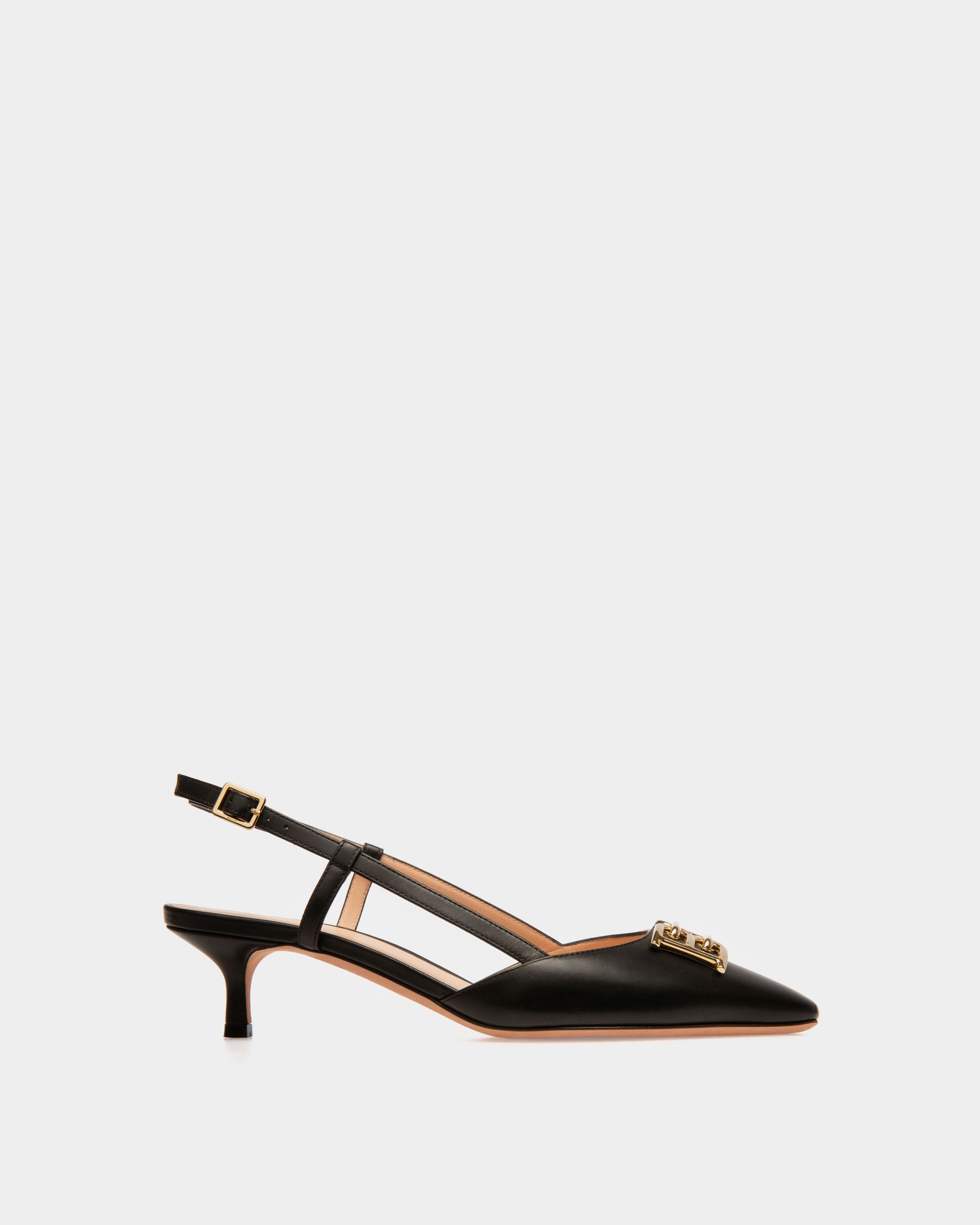 Eva Escarpins En Cuir Noir - Femme - Bally - 01