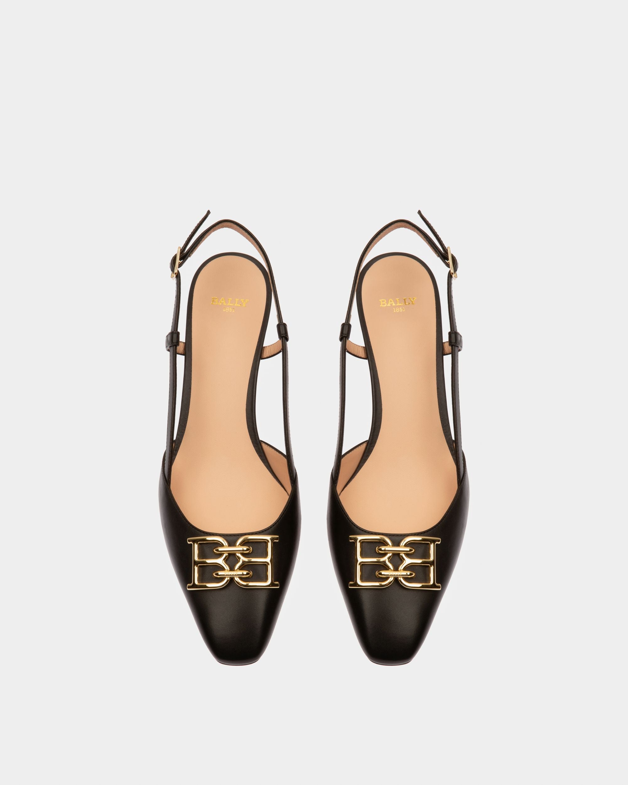 Eva Escarpins En Cuir Noir - Femme - Bally - 02
