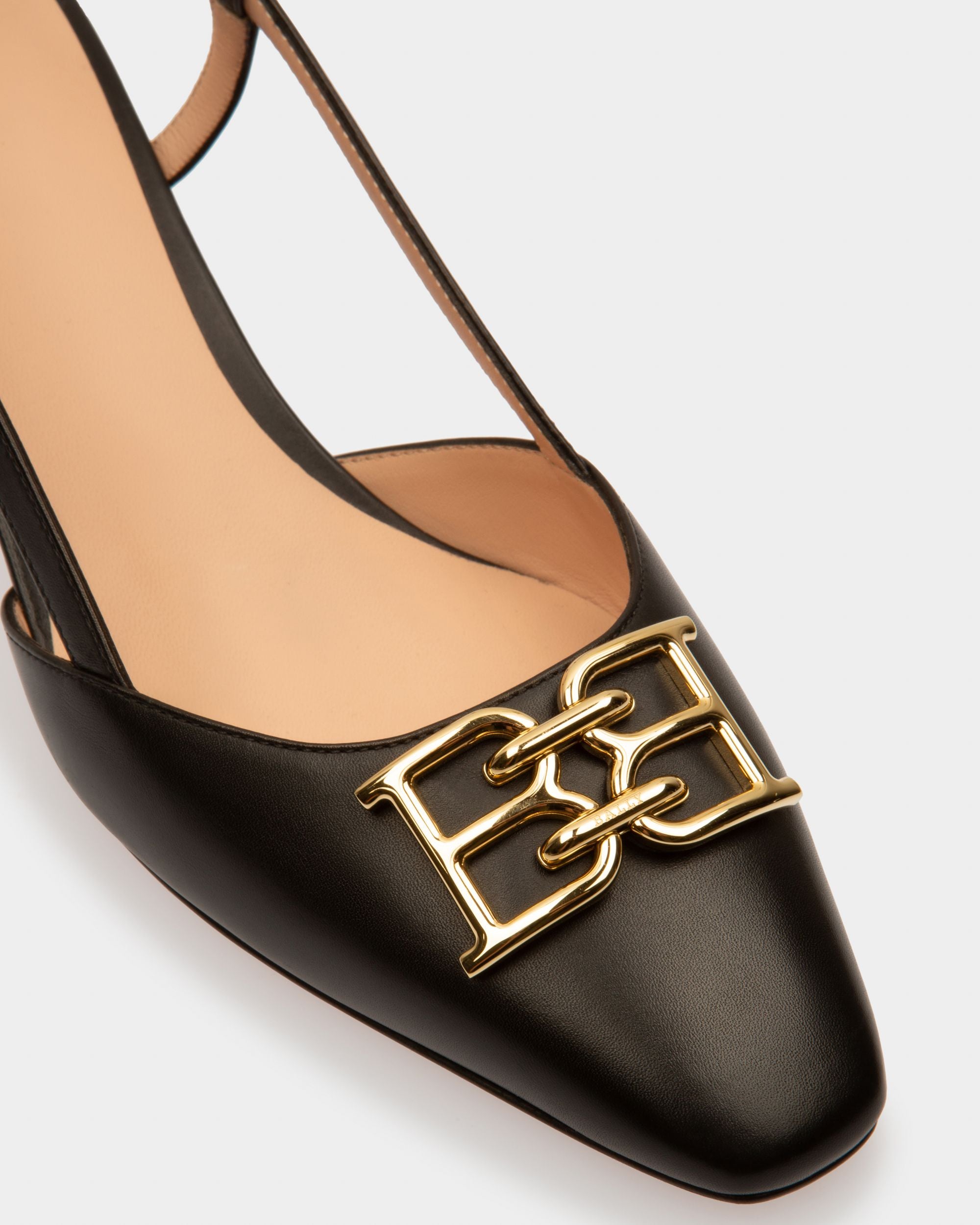 Eva Escarpins En Cuir Noir - Femme - Bally - 04